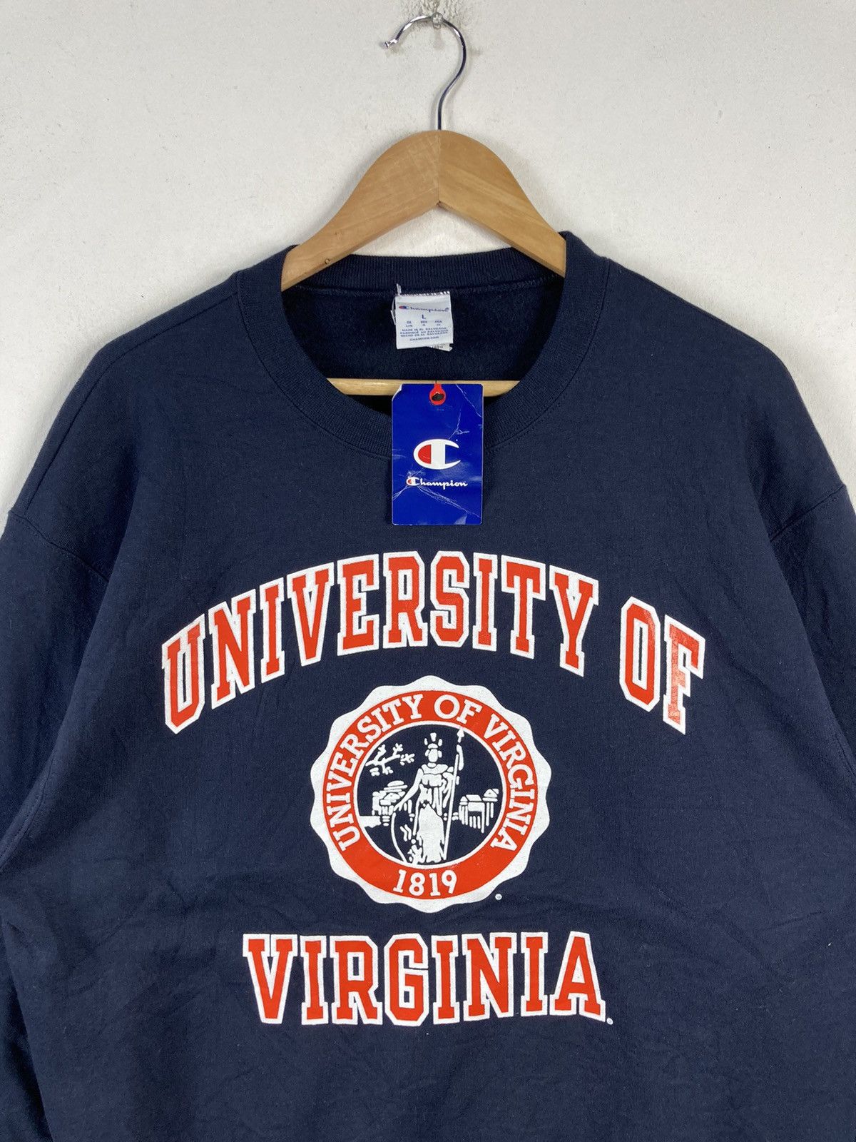 Champion New Vintage Champion Usa University Of Virginia Sweatshirt Size US L / EU 52-54 / 3 - 5 Thumbnail