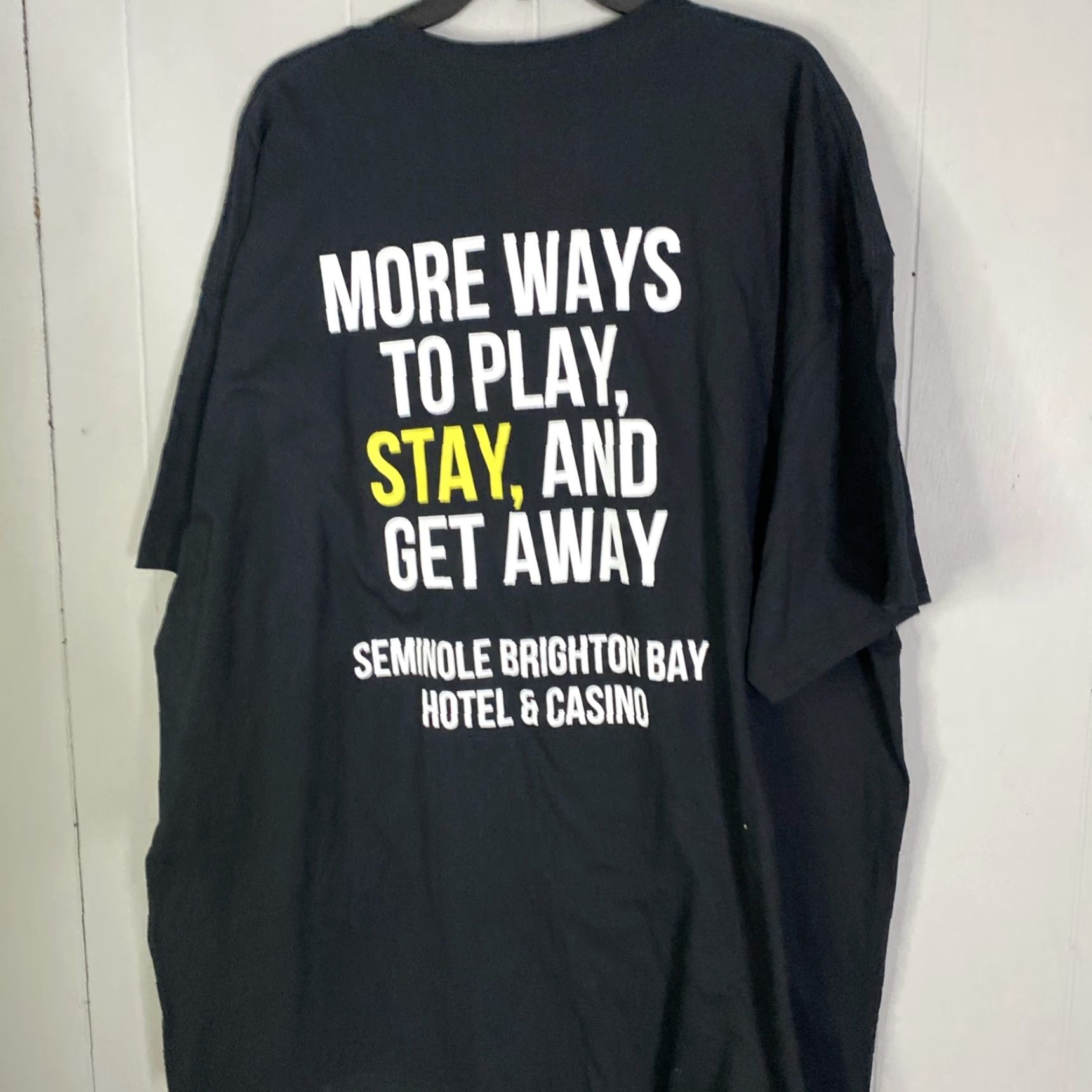 Hard Rock Cafe Hard Rock T Shirt Florida Black 3XL Mens 28x33 Seminole Brighton Bay Casino Short Sleeve Vintage/Adult Black 3XL Mens Size US XXL / EU 58 / 5 - 5 Thumbnail