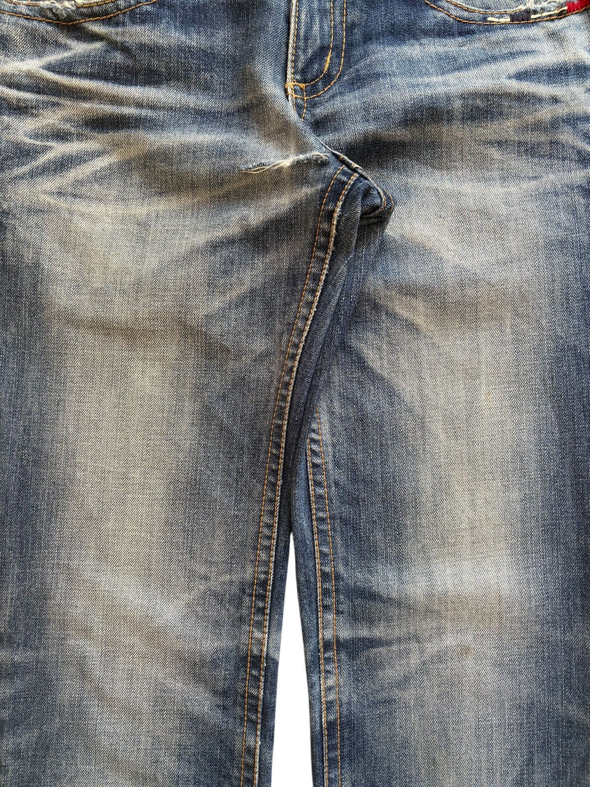 Dsquared2 Vintage Japanese Lolita Honeycomb Faded Wash Loose Jeans Size US 31 - 5 Thumbnail