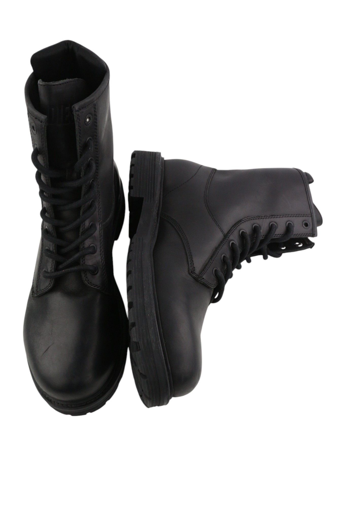 Diesel D-ALABHAMA CB EU45 Black Cow Leather 40603 Size US 12 / EU 45 - 6 Thumbnail