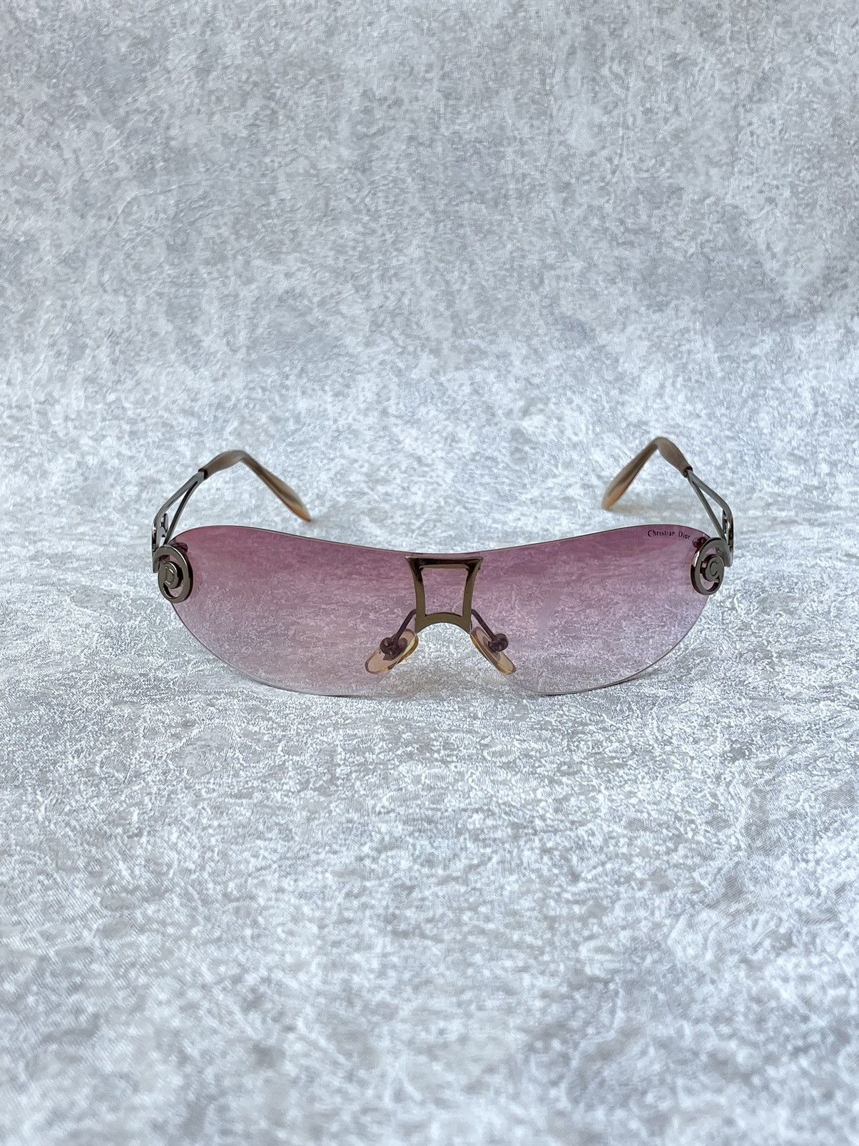 Dior 90s Archive Christian Dior Pink Shield Sunglasses Y2K Size ONE SIZE - 2 Thumbnail