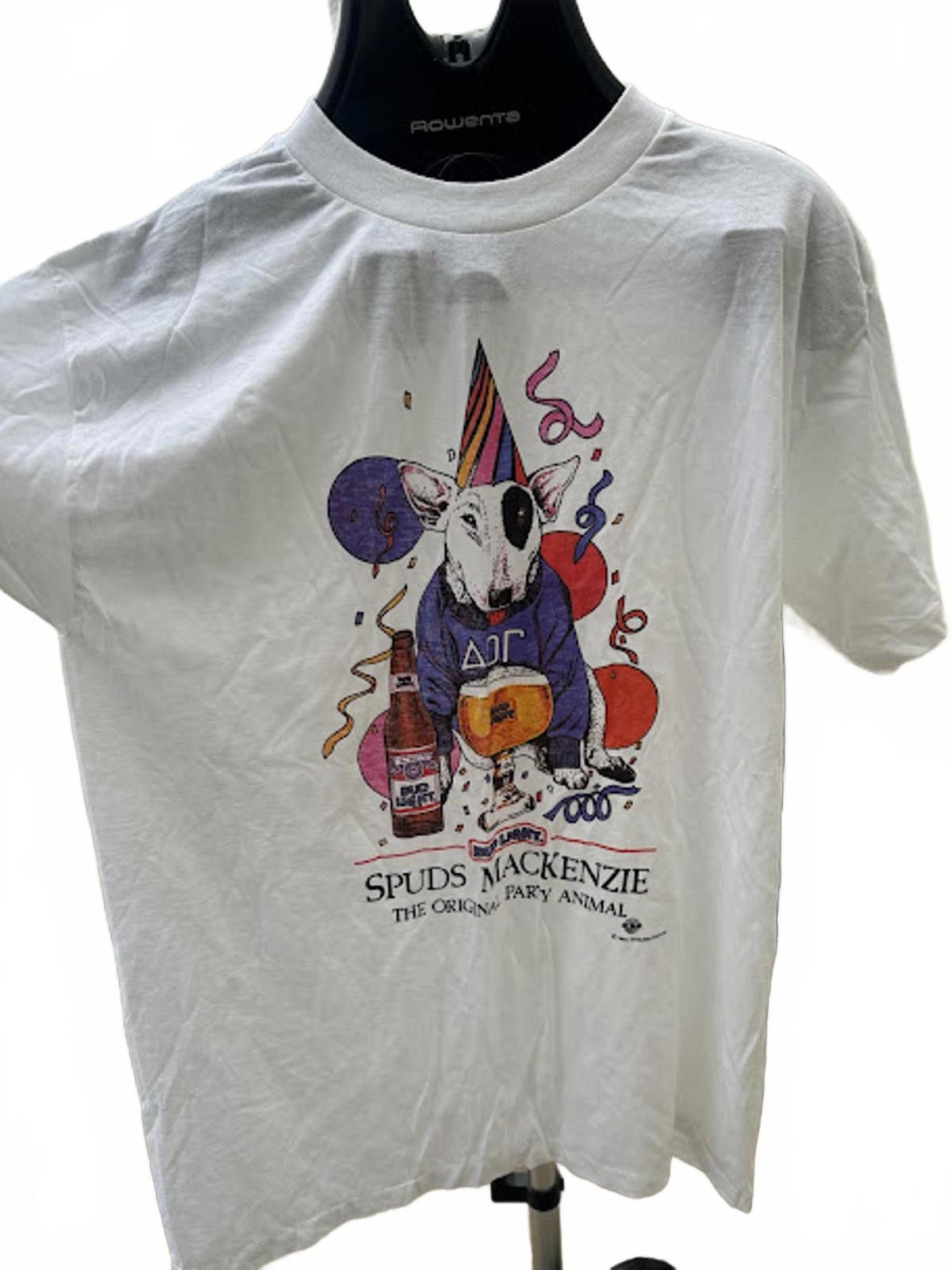 Other 1985 Spuds MacKenzie Bud Light Tee XL USA Size US XL / EU 56 / 4 - 6 Thumbnail