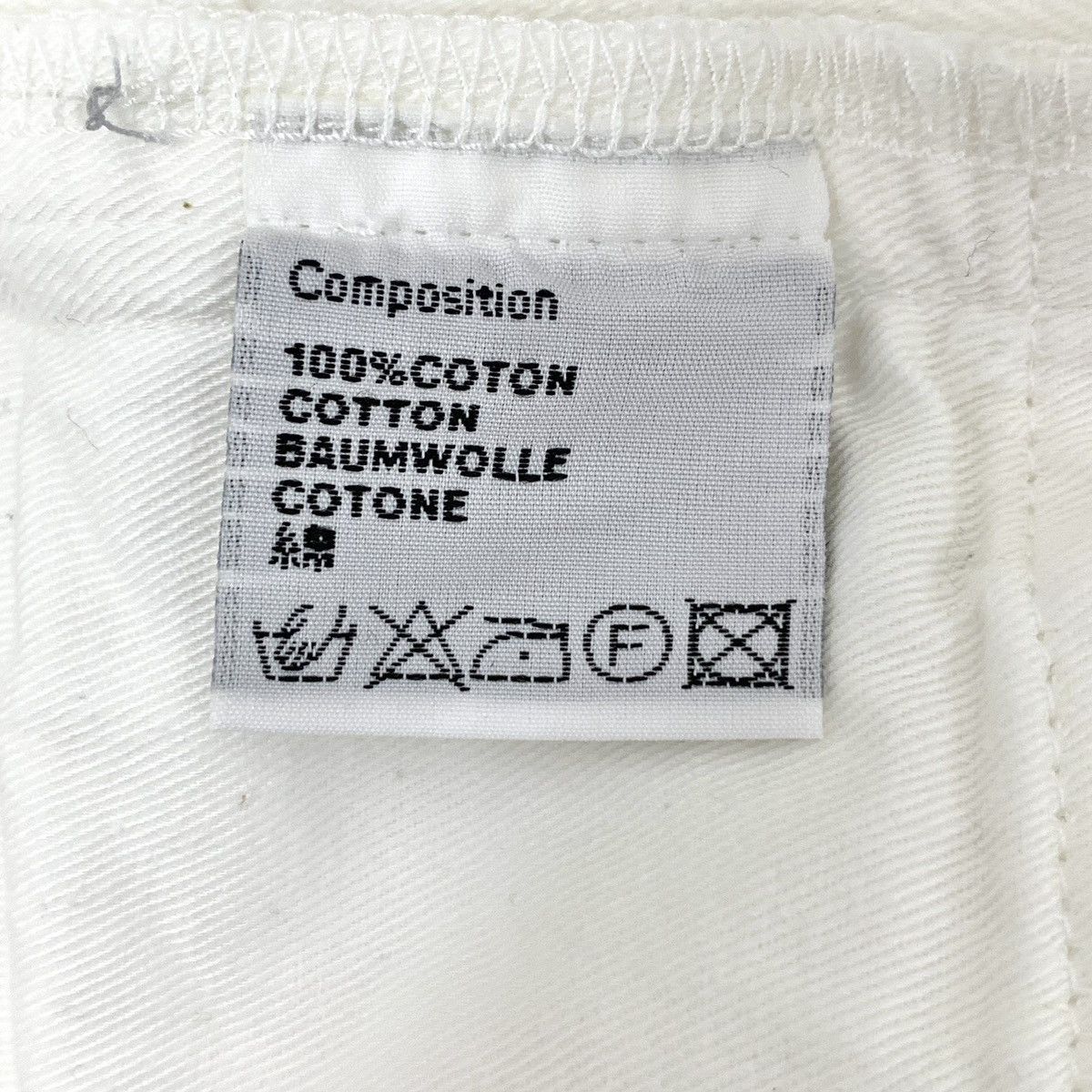 Dior Dior White Logo Badge Embroidered Cotton Casual Pants K26WX Size 25" / US 0 / IT 36 - 9 Thumbnail
