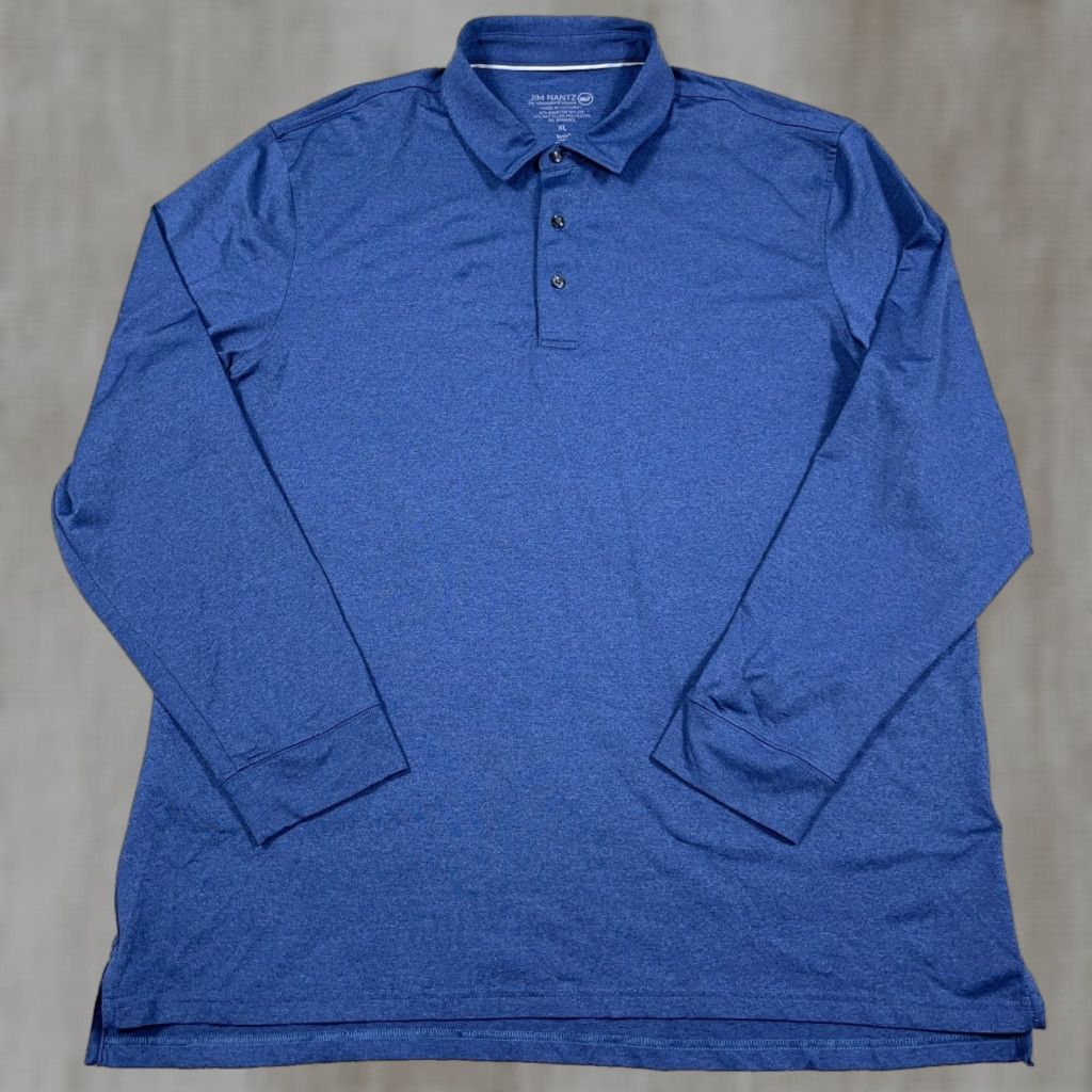 Vineyard Vines Vineyard Vines Polo Shirt Men XL Blue Long Sleeve Performance Jim Nantz Adult Polo Size US XL / EU 56 / 4 - 1 Thumbnail