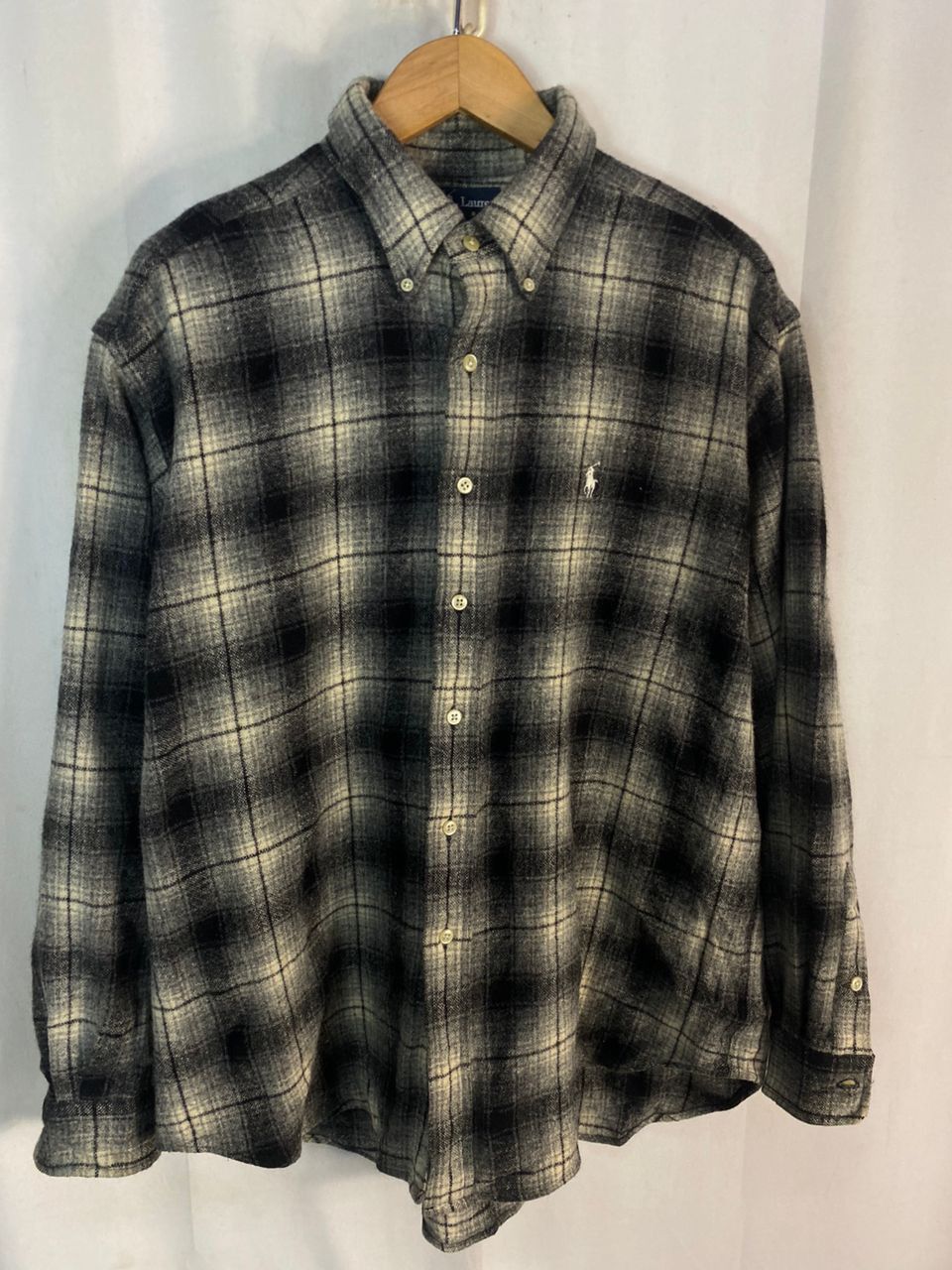 Flannel × Polo Ralph Lauren × Vintage Vintage polo Ralph Lauren wool flannel button up shirt Size US XL / EU 56 / 4 - 2 Thumbnail