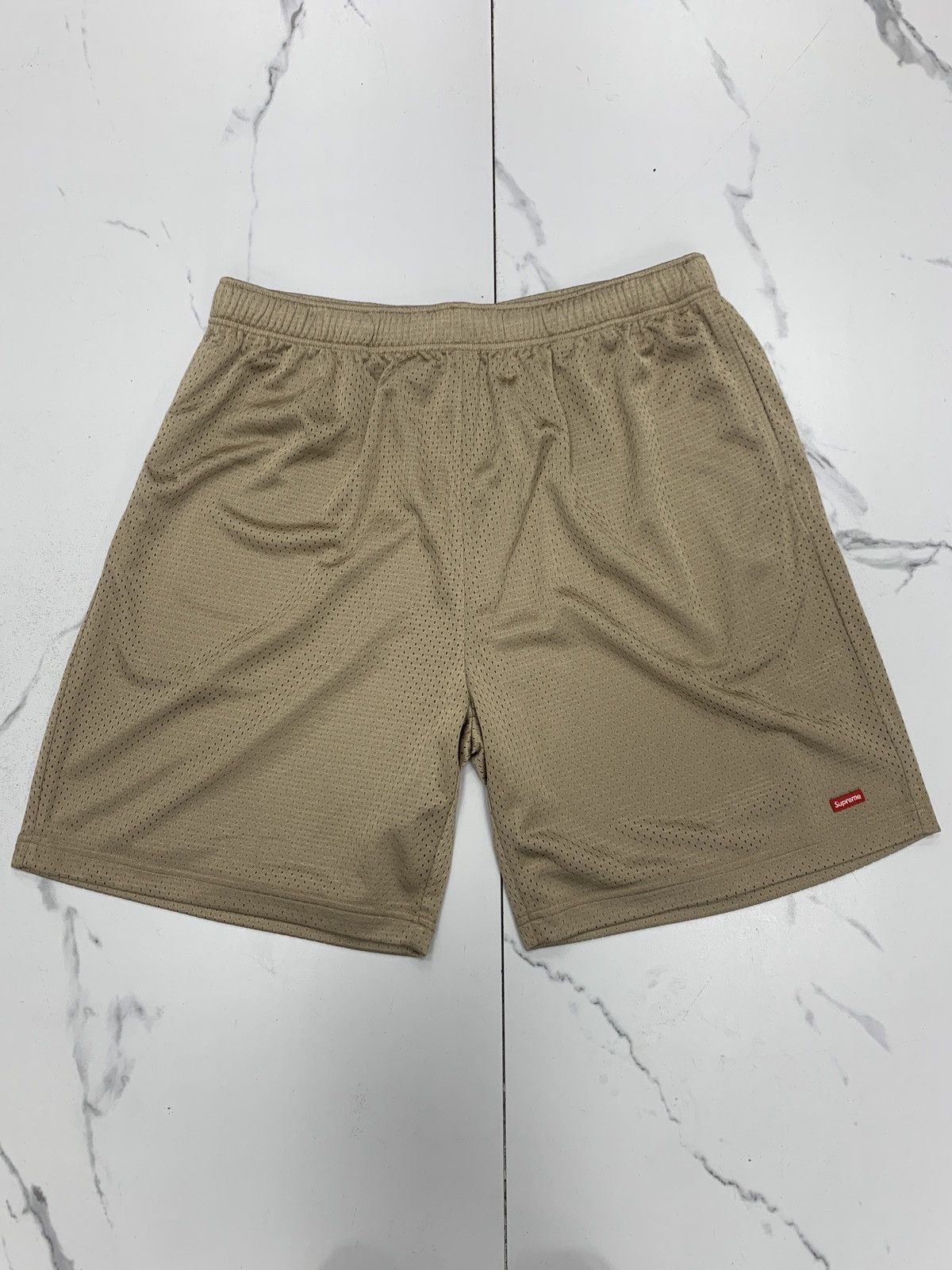 Supreme Supreme Small Box Baggy Mesh Short (SS25) "Brown” Size US 32 / EU 48 - 1 Thumbnail