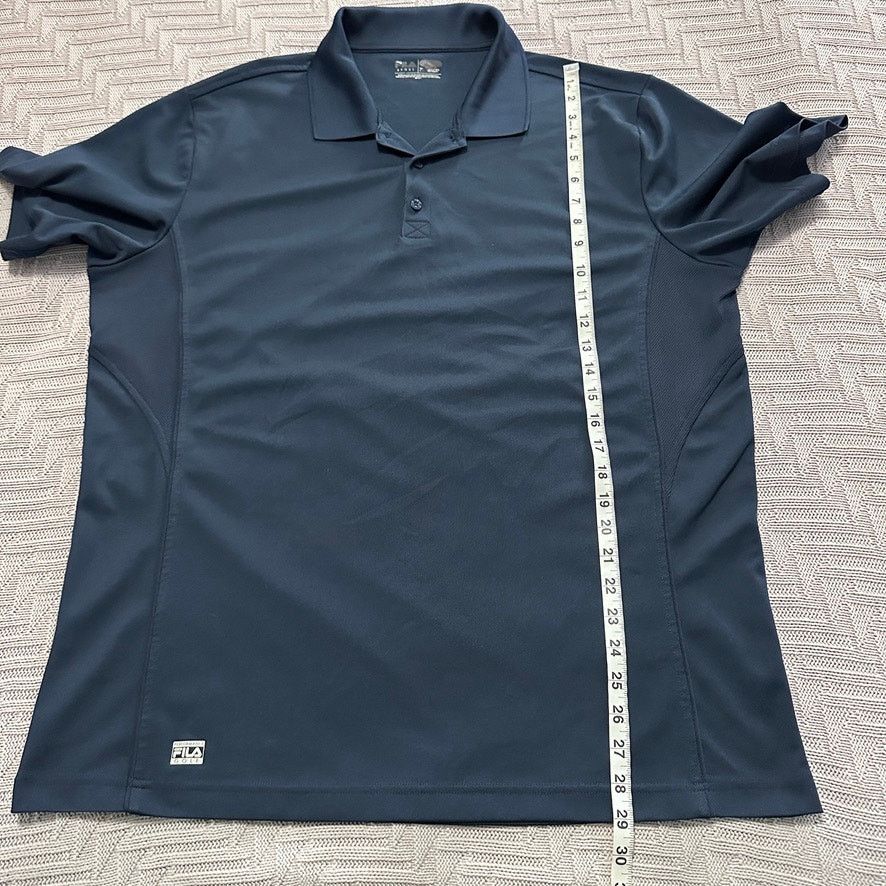 Fila Fila navy athletic fit polo shirt size XL Size US XL / EU 56 / 4 - 6 Thumbnail