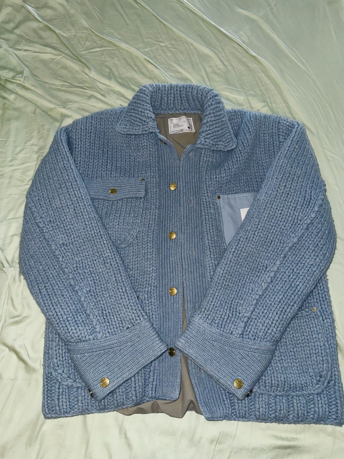 Carhartt Wip × Sacai Sacai X Carhartt WIP Knit Jacket Michigan Size US L / EU 52-54 / 3 - 1 Thumbnail
