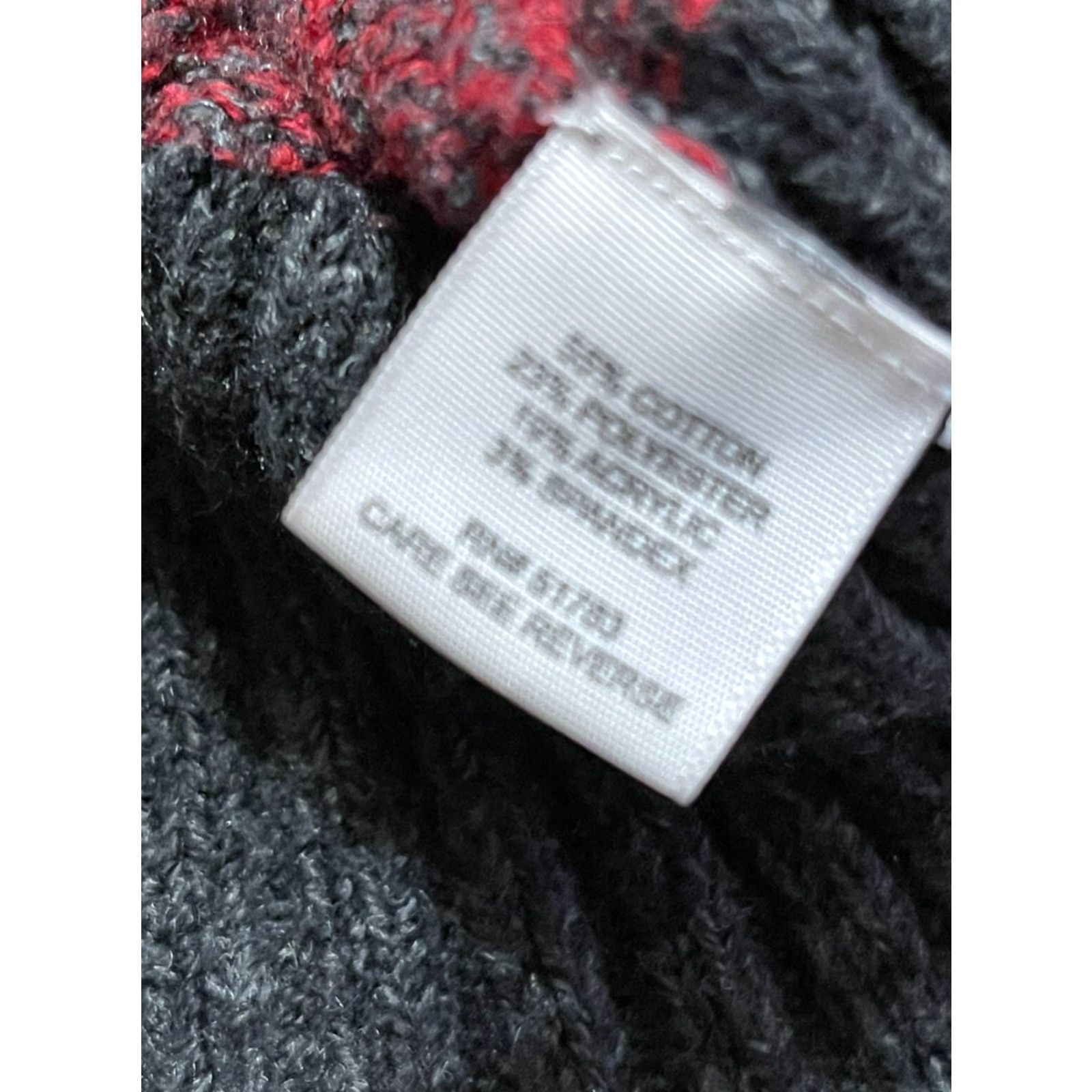 Vintage Maurices Hoodie Women's Large Red Black Pullover Knit Casual Fall Spring Summer Regular Style Pullover Mens? Size L / US 10 / IT 46 - 7 Thumbnail
