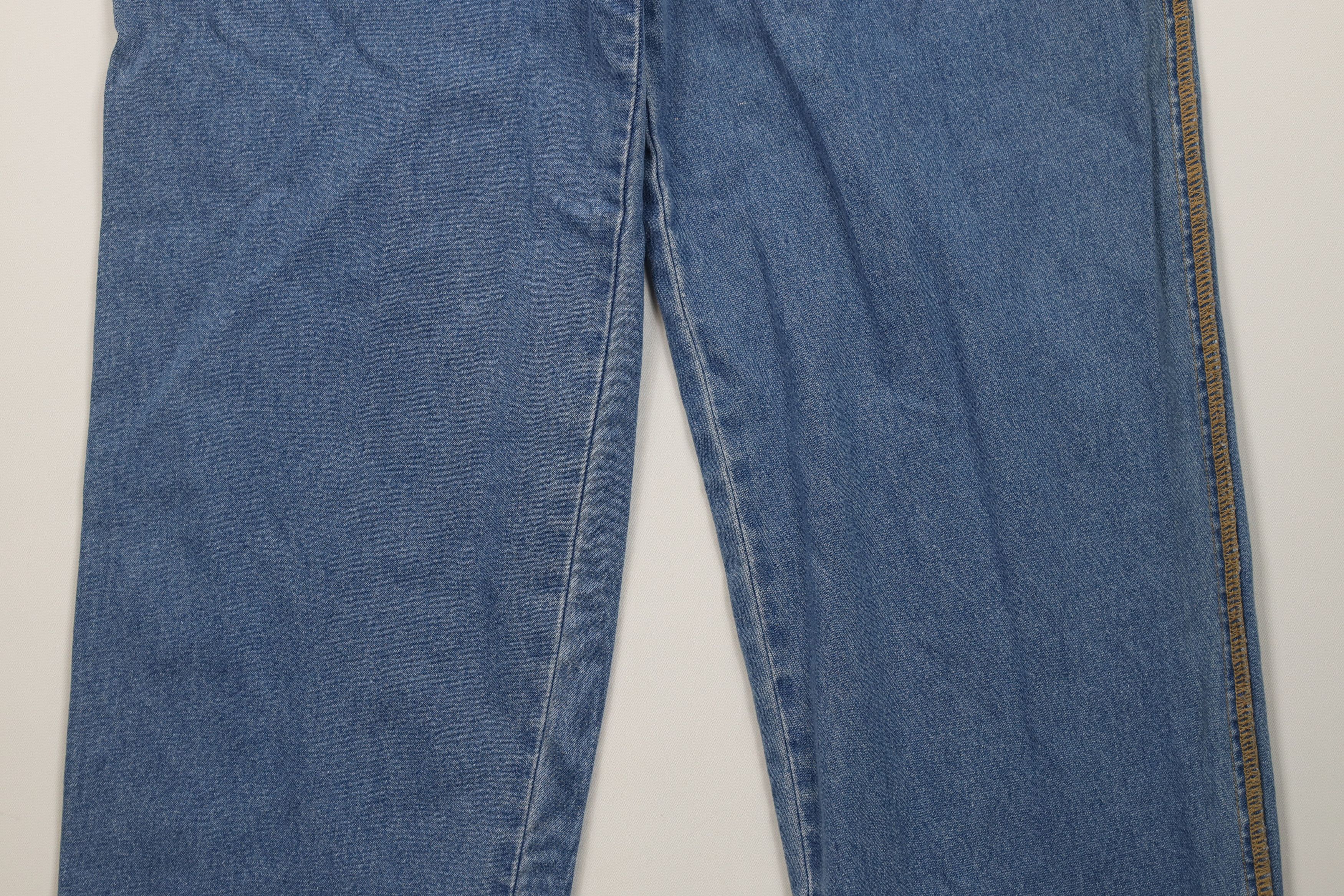Vintage Deadstock Vintage 80s 90s Streetwear Relaxed Fit Jeans Blue Size 32" / US 10 / IT 46 - 3 Thumbnail