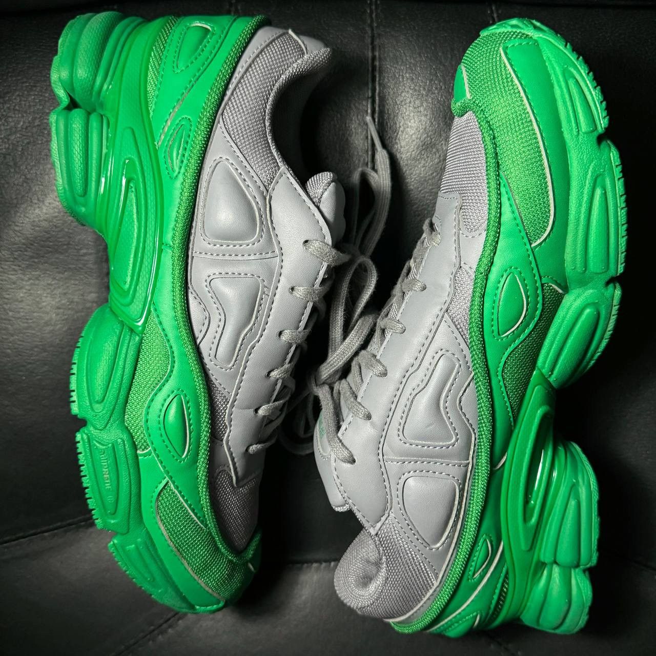 Adidas × Raf Simons Adidas Raf Simons ozweego Green Gray FW18 Size US 9 / EU 42 - 4 Thumbnail