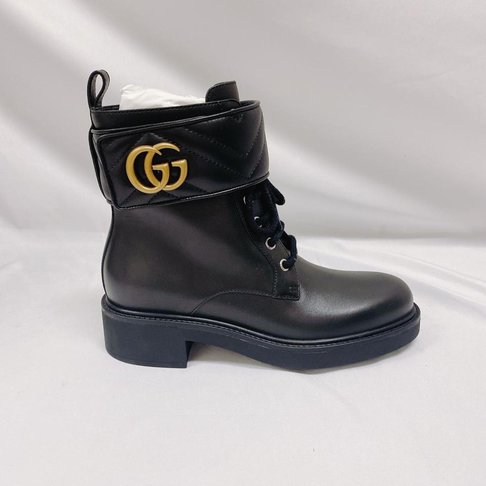 Gucci Marmont GG logo leather boots 37 Size US 7 / IT 37 - 6 Thumbnail