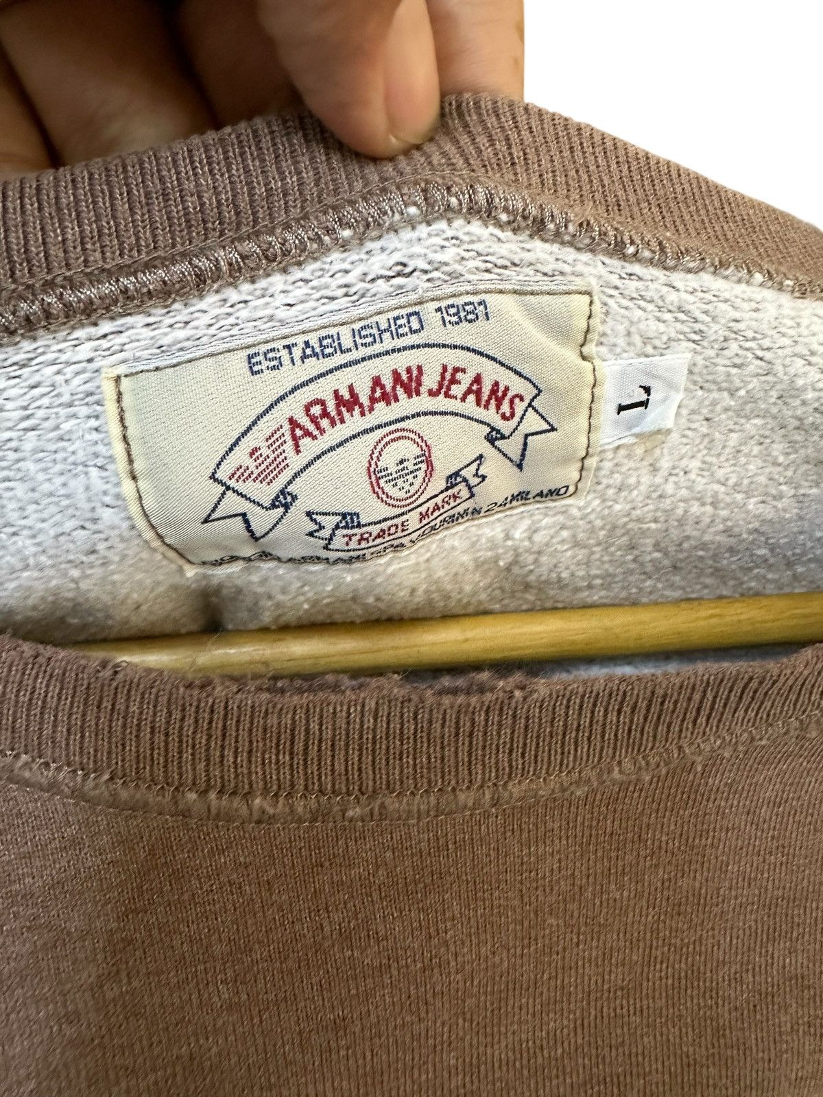 Armani armani jeans sweatshirt 90s Size US L / EU 52-54 / 3 - 3 Thumbnail
