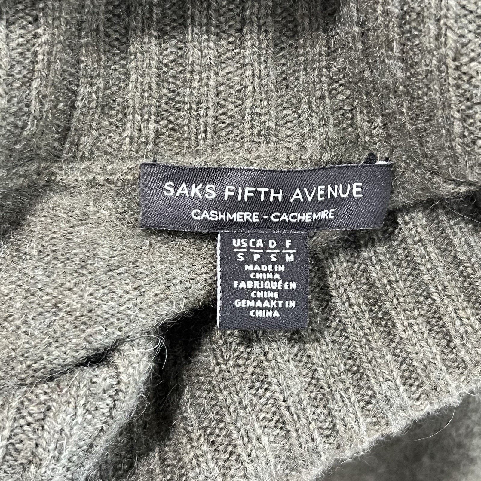 Saks Fifth Avenue SAKS FIFTH AVENUE (S) 100% Cashmere Turtleneck Split Hem Size S / US 4 / IT 40 - 5 Thumbnail