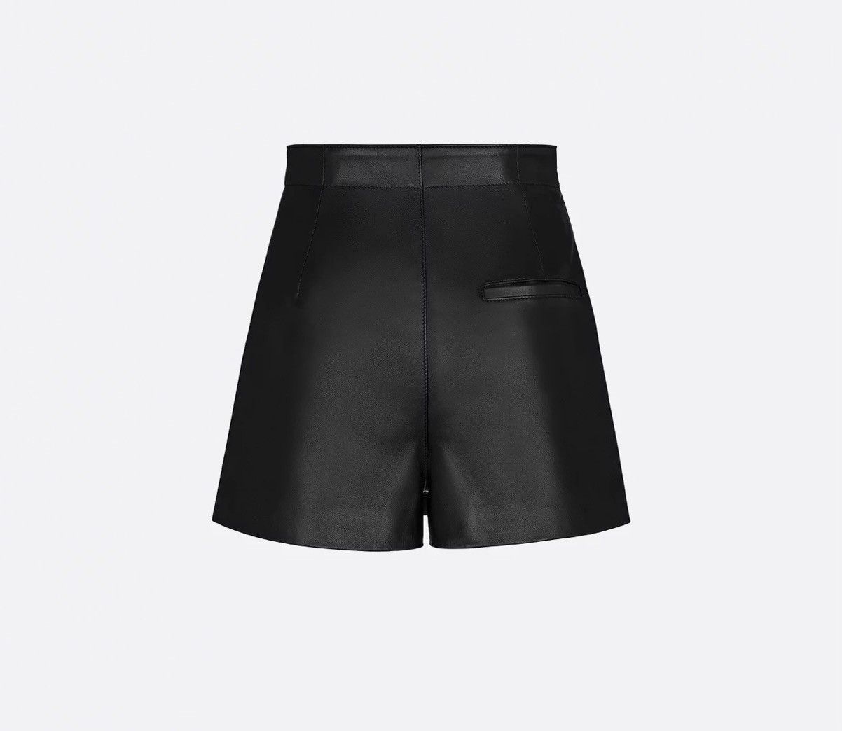 Dior Dior Skort with CD Buckle Black Lambskin Size 26" / US 2 / IT 38 - 2 Thumbnail