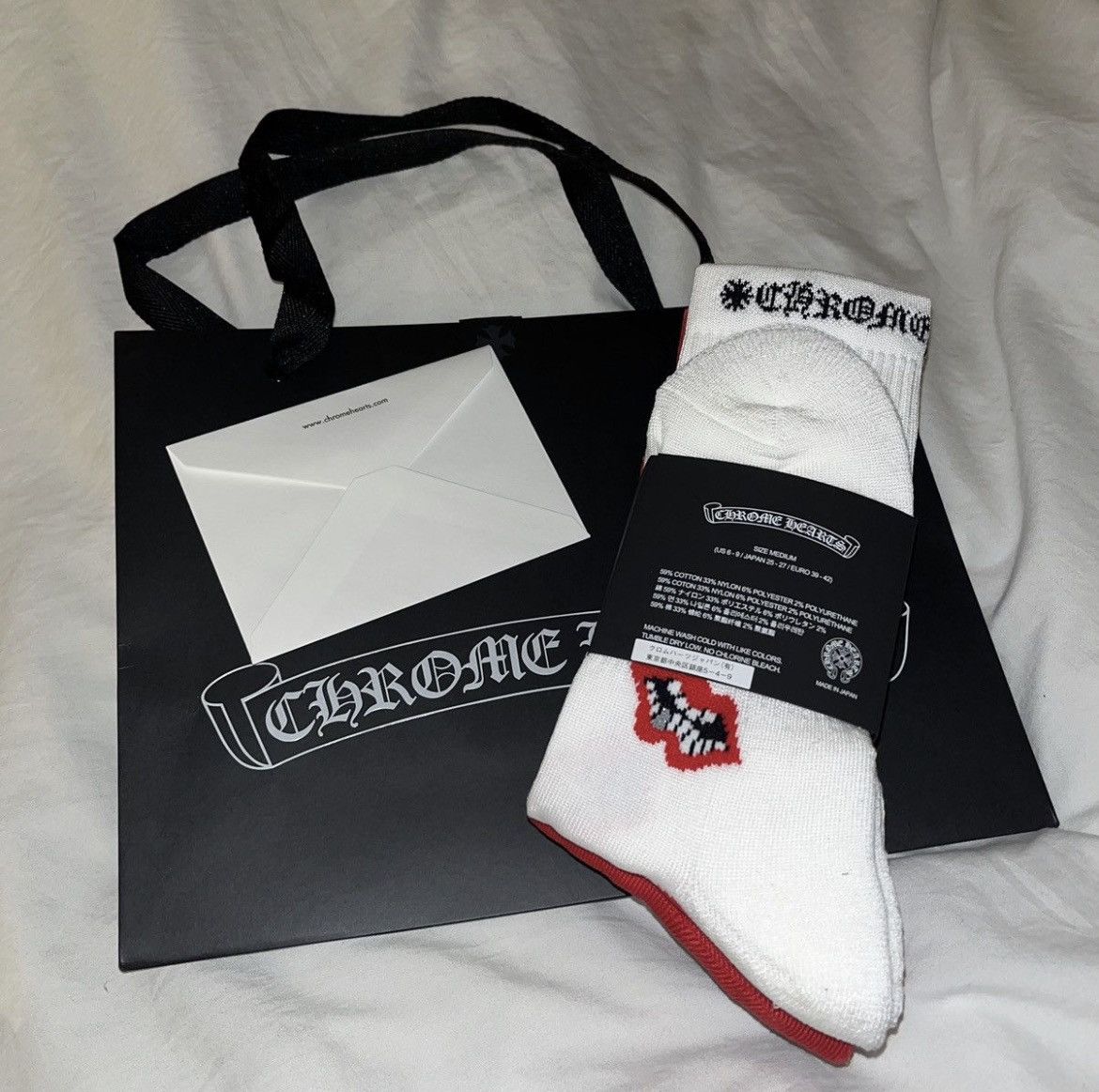 Chrome Hearts Chrome Hearts matty boy socks stk size M Size ONE SIZE - 3 Thumbnail
