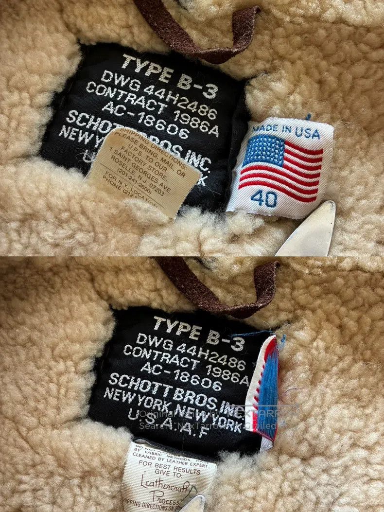 Schott Schott B3 fur integrated sheepskin coat Size US L / EU 52-54 / 3 - 9 Thumbnail
