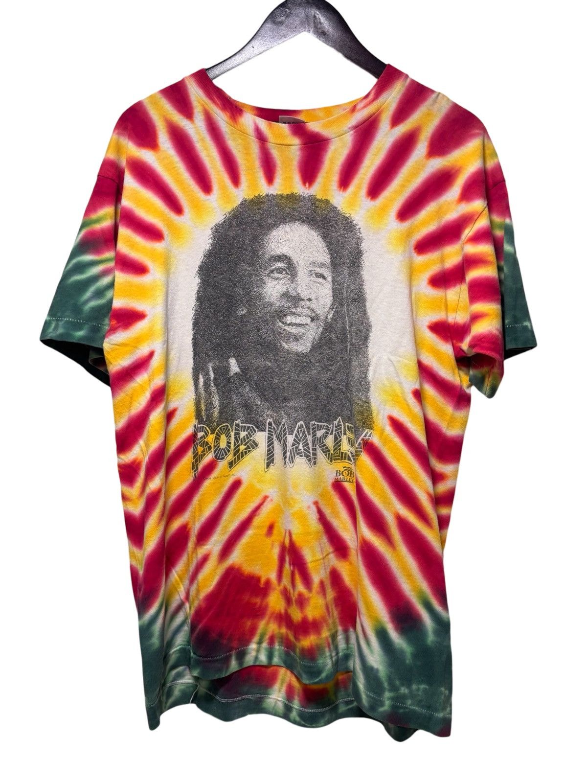 Fruit Of The Loom Vintage 1990 Bob Marley Tie Dye Tuff Gong Rap Size US L / EU 52-54 / 3 - 1 Thumbnail
