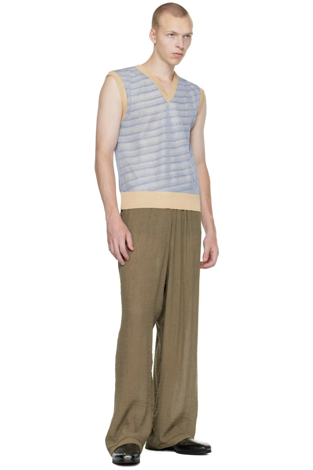 Our Legacy Our Legacy Blue Striped Vest Size US S / EU 44-46 / 1 - 2 Thumbnail