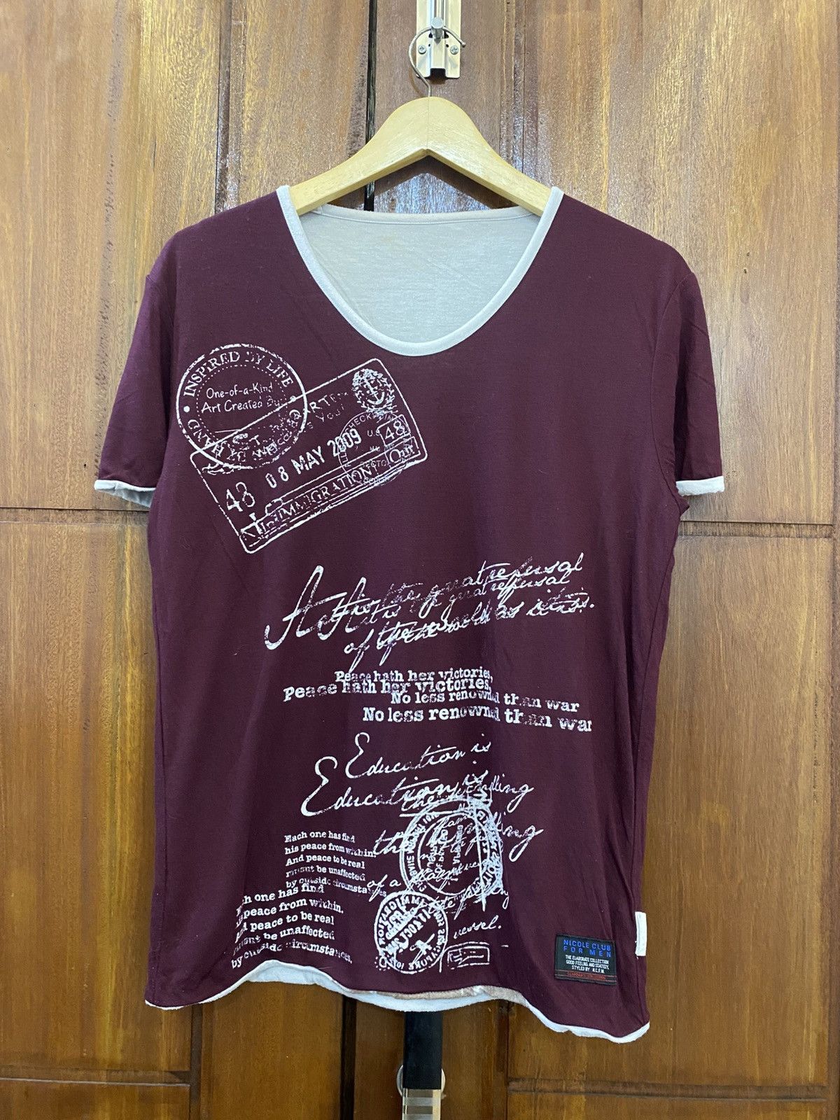 Hysteric Glamour Ncfm Japanese Reversible Poem And Girl Tee AA0087 Size US M / EU 48-50 / 2 - 5 Thumbnail