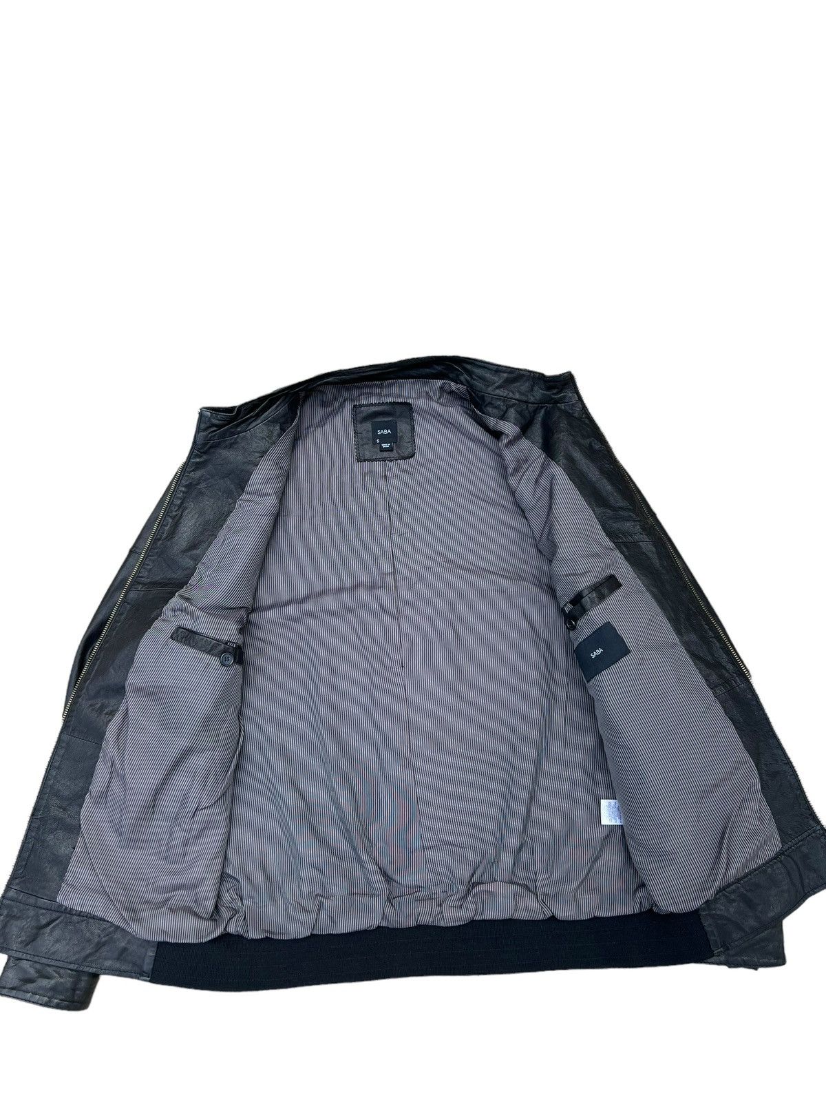 Saba Mens SABA MW10075 Lamb Leather Racer Jacket Size US S / EU 44-46 / 1 - 12 Thumbnail