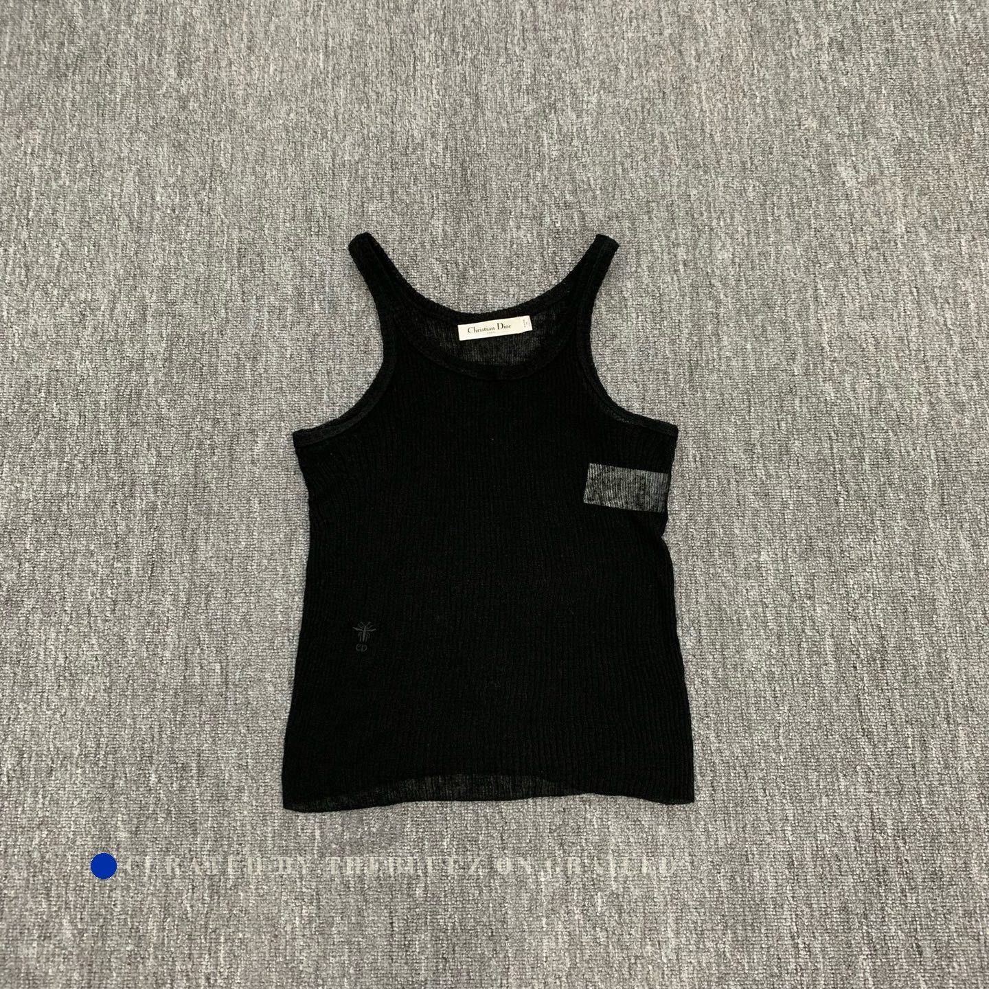 Dior DIOR Black Bee Embroidered Knit Camisole Size XS / US 0-2 / IT 36-38 - 1 Thumbnail
