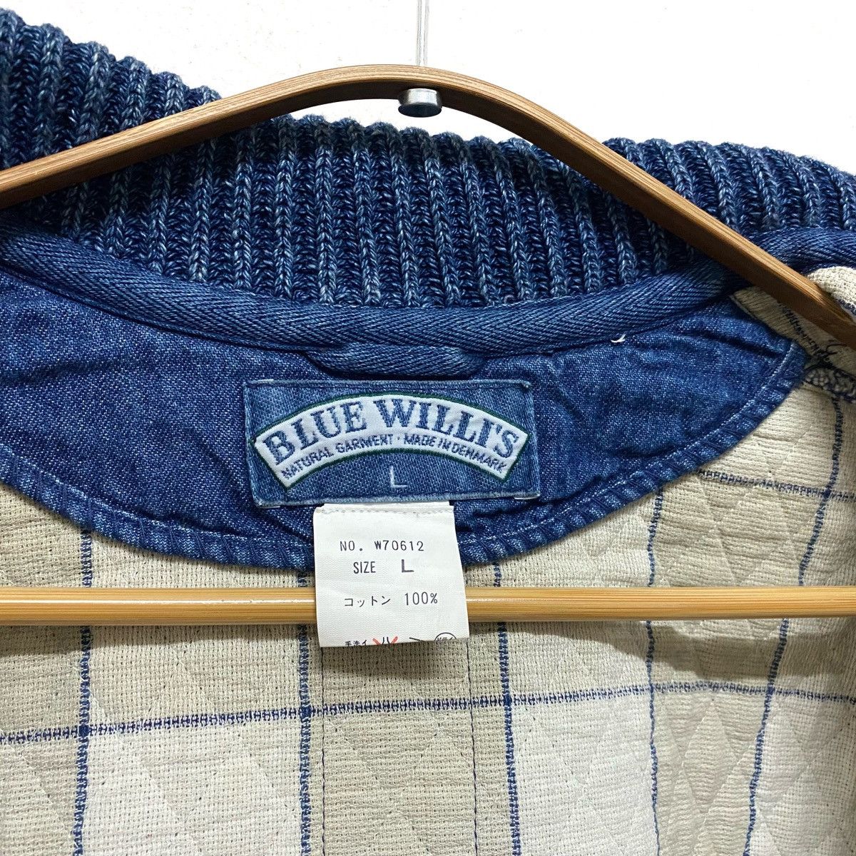 Indigo × Japanese Brand Vintage BLUE WILLI's indigo Coat Jacket Made in Denmark Size US M / EU 48-50 / 2 - 12 Thumbnail