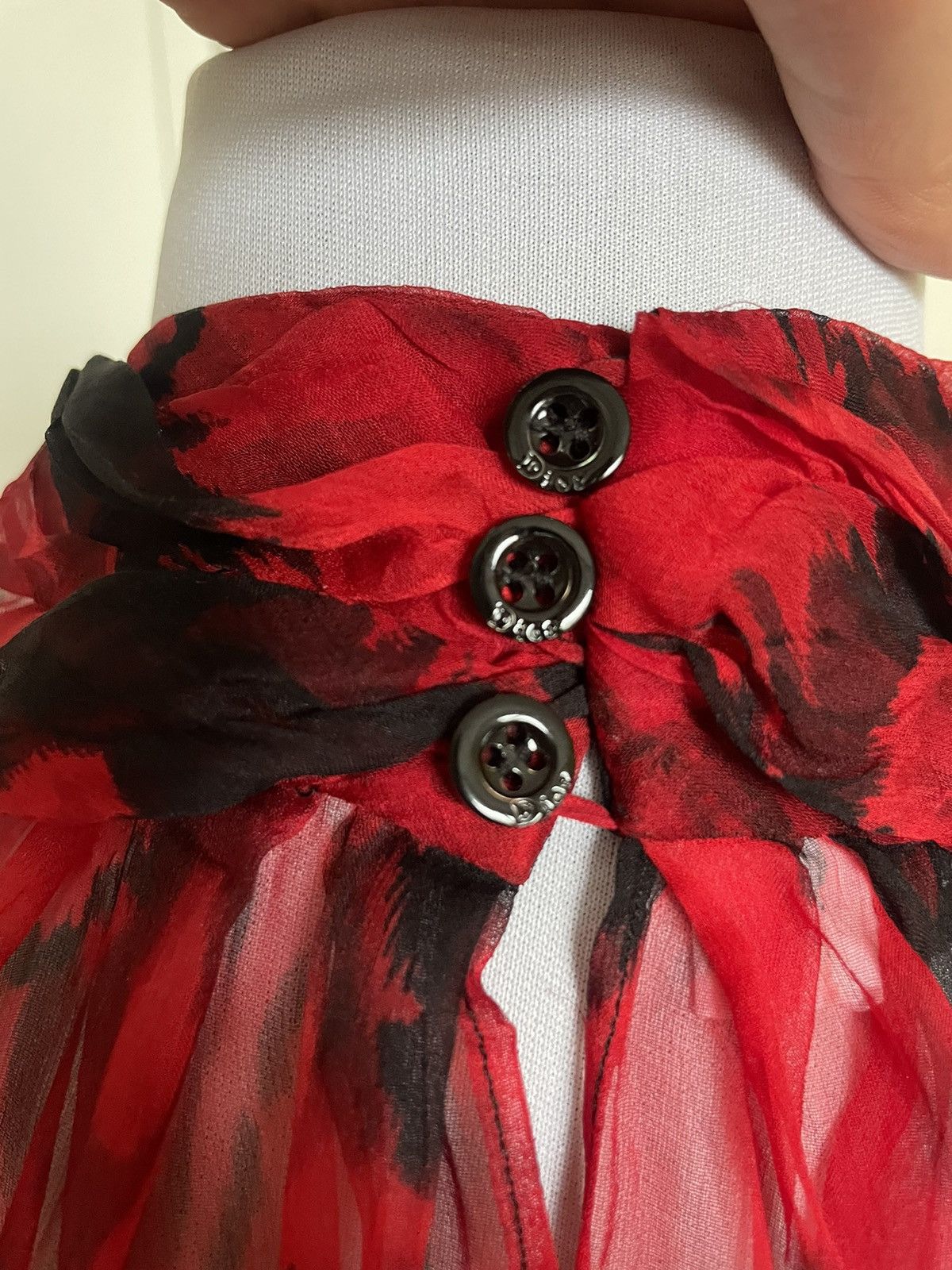 Dior CHRISTIAN DIOR SET SILK BLOUSE AND SKIRT Size S / US 4 / IT 40 - 8 Thumbnail
