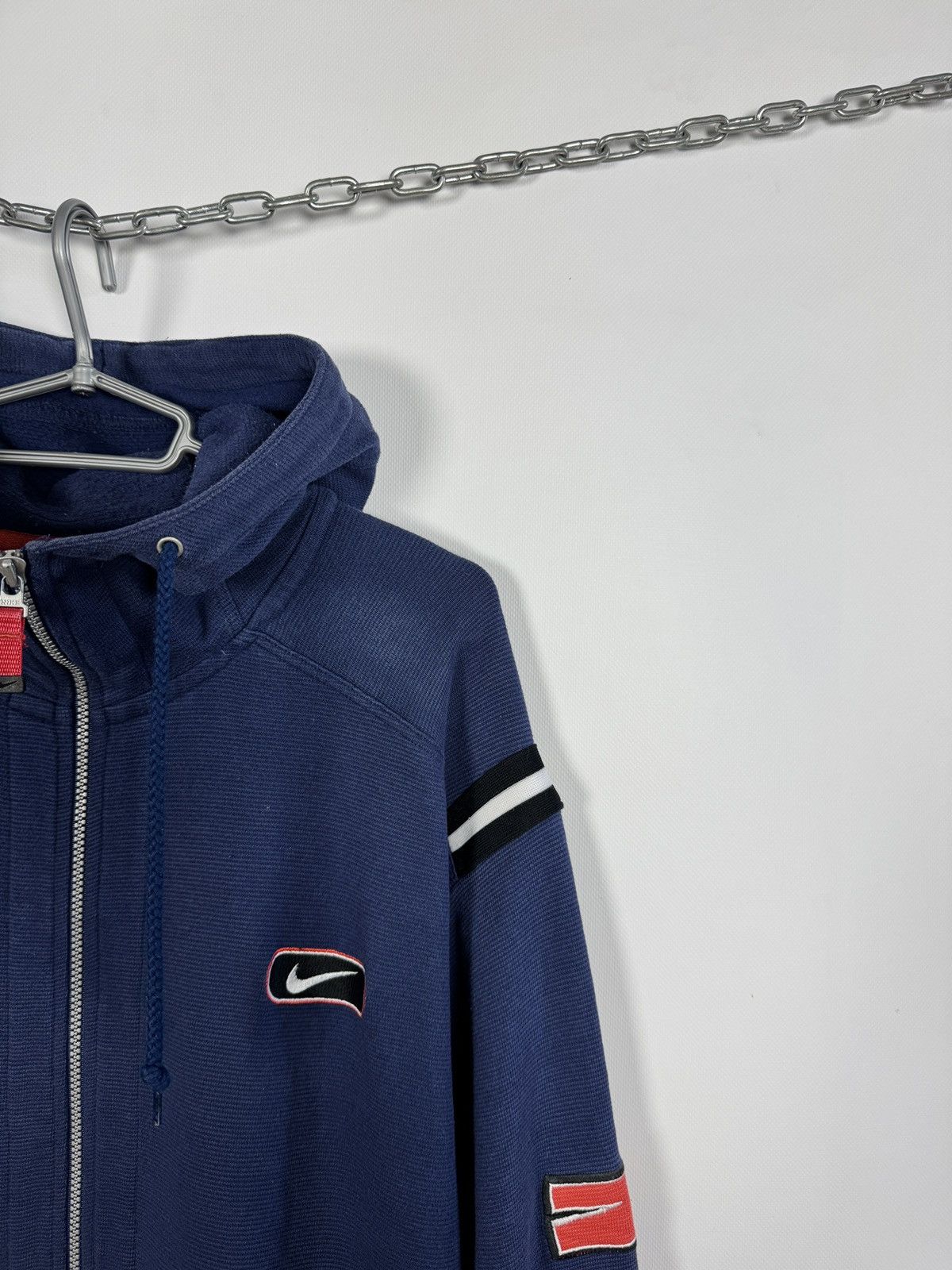 Nike Men’s Nike Full Zip Hoodie Vintage 90s Retro Big Logo Size L Size US L / EU 52-54 / 3 - 2 Thumbnail