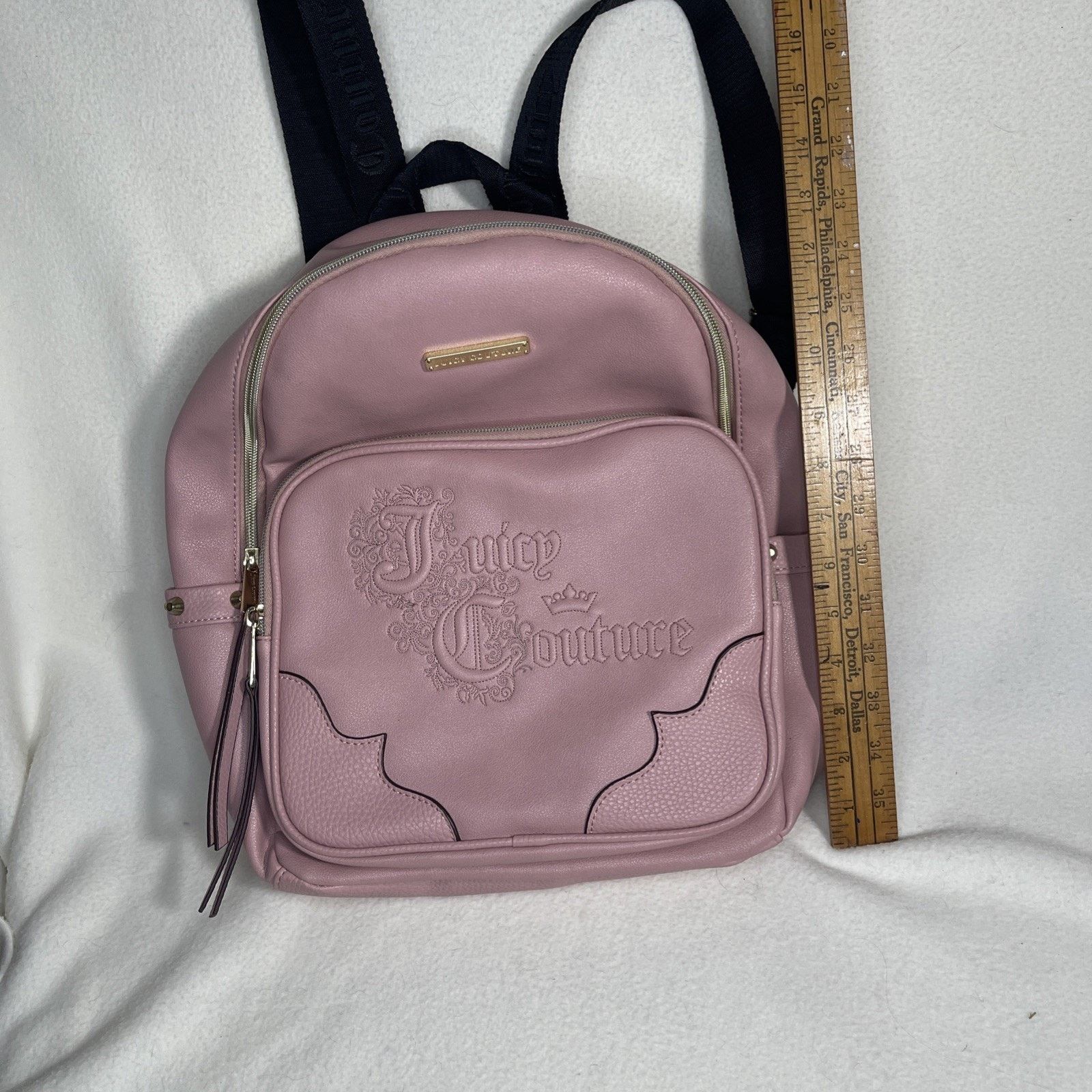 Juicy Couture Juicy Couture "Once Upon A Time" Beautiful Leather Backpack Size ONE SIZE - 12 Thumbnail