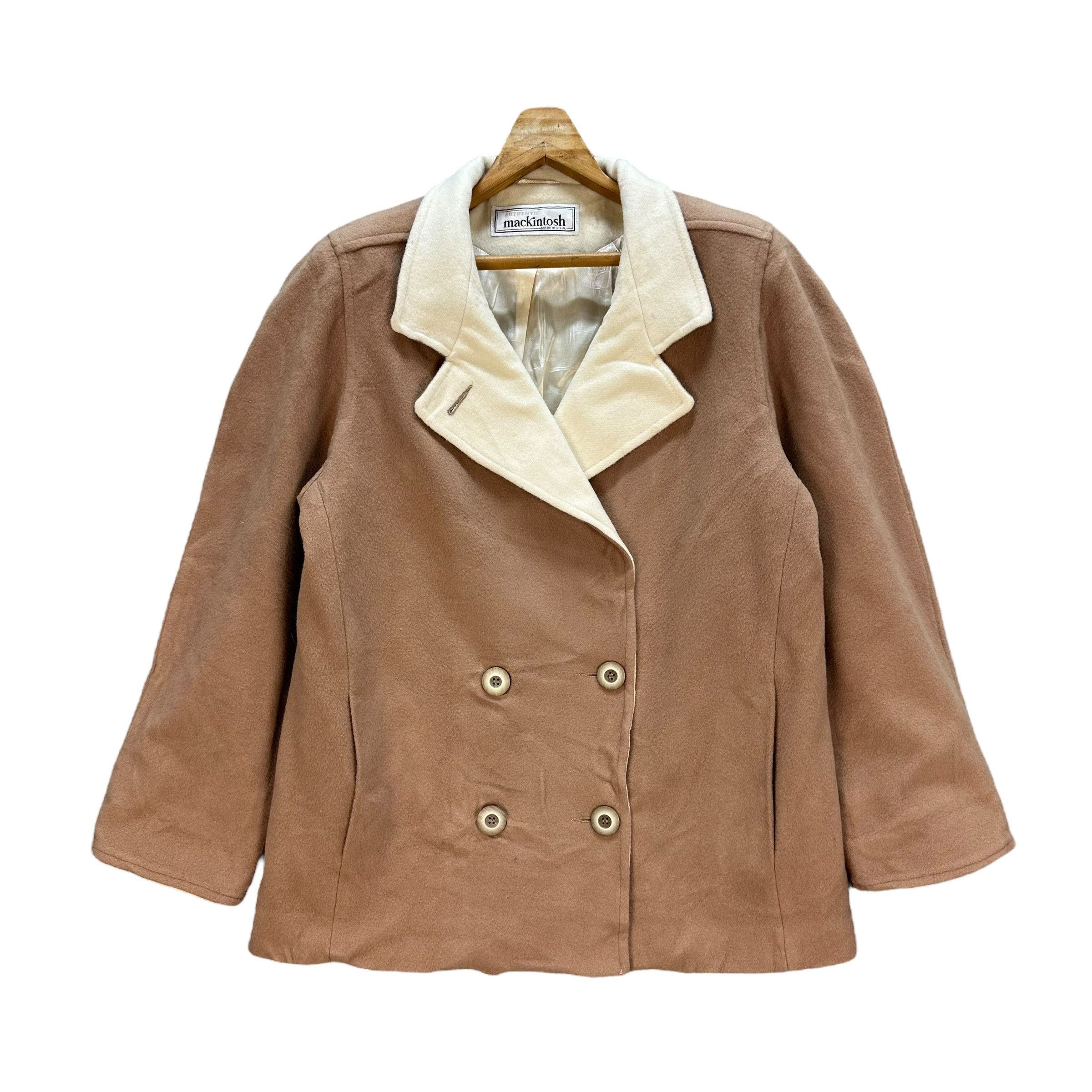 Mackintosh Mackintosh Double Breasted & Collar Wool Coat #A8-0193 Size XL / US 12-14 / IT 48-50 - 1 Thumbnail