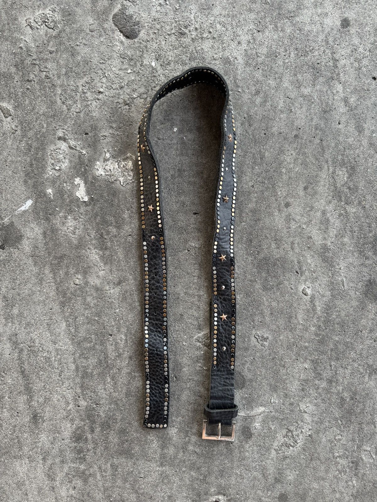Japanese Brand Vintage Studded Leather Belt Size ONE SIZE - 2 Thumbnail