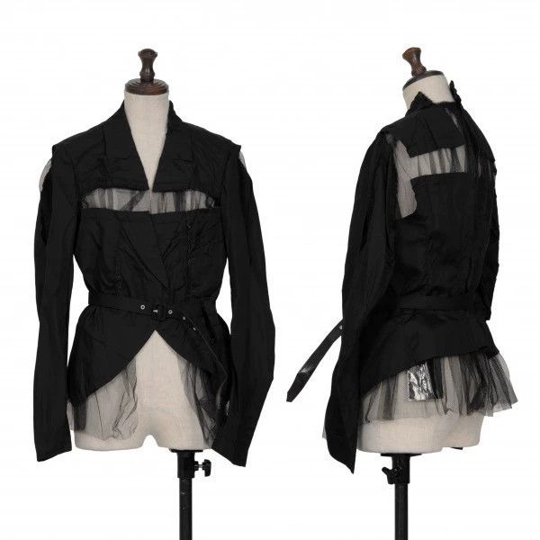 Comme des Garcons Comme des Garcons Black vintage tie gauze blouse Size S / US 4 / IT 40 - 1 Thumbnail