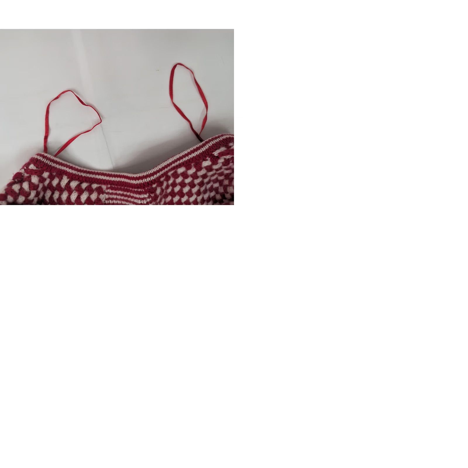 Talbots Talbots Cardigan Women M Petite Open Red White Merino Wool Argyle Knit Buttonless Casual Size M / US 6-8 / IT 42-44 - 9 Thumbnail