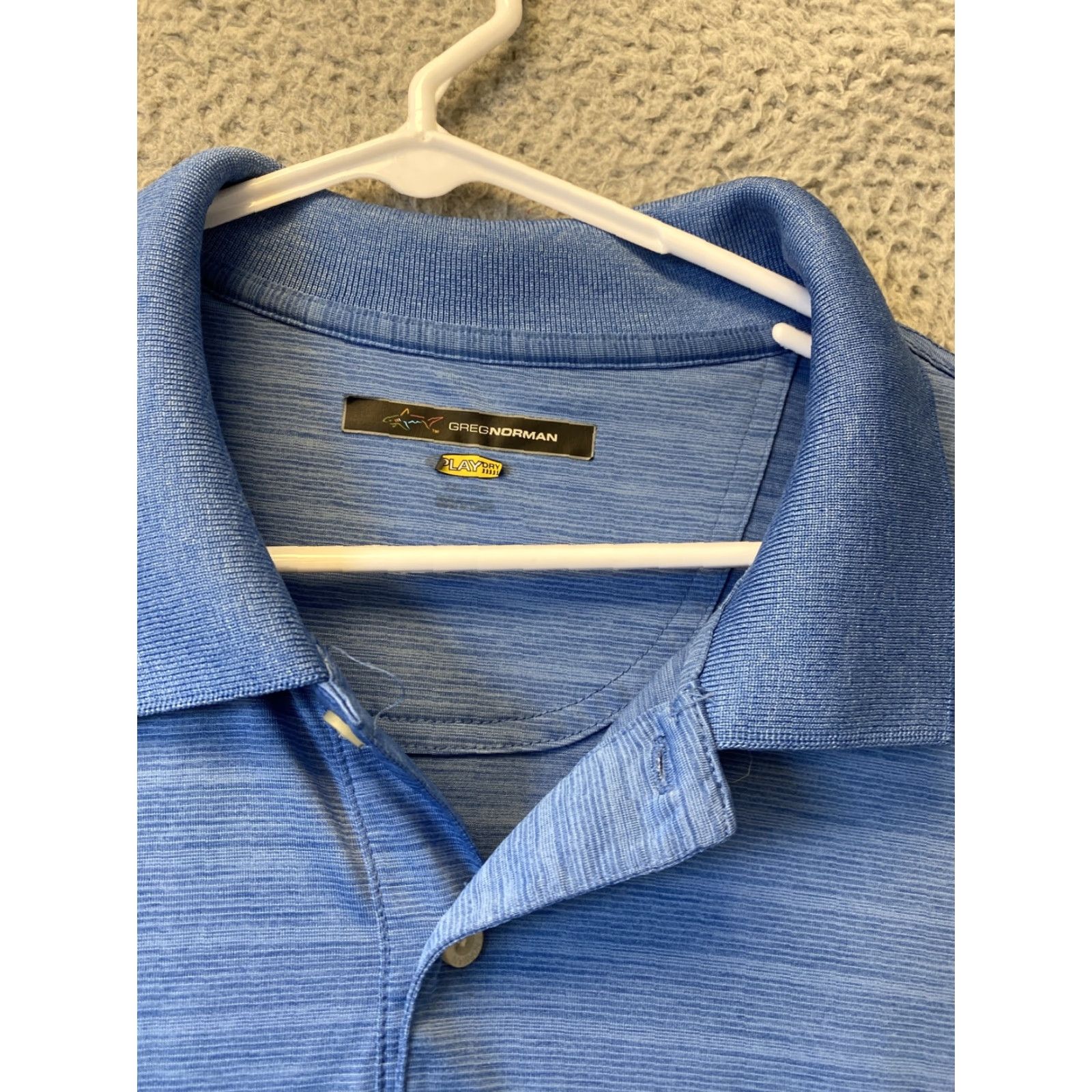 Vintage Greg Norman Polo Men XL Blue Golf Outdoor Casual Play Dry 34-76 Size US XL / EU 56 / 4 - 4 Thumbnail