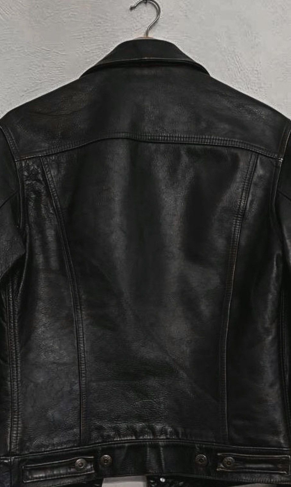 Levi's Vintage 80s Levi’s Leather Brown Trucker Jacket White Tab Size US M / EU 48-50 / 2 - 7 Thumbnail