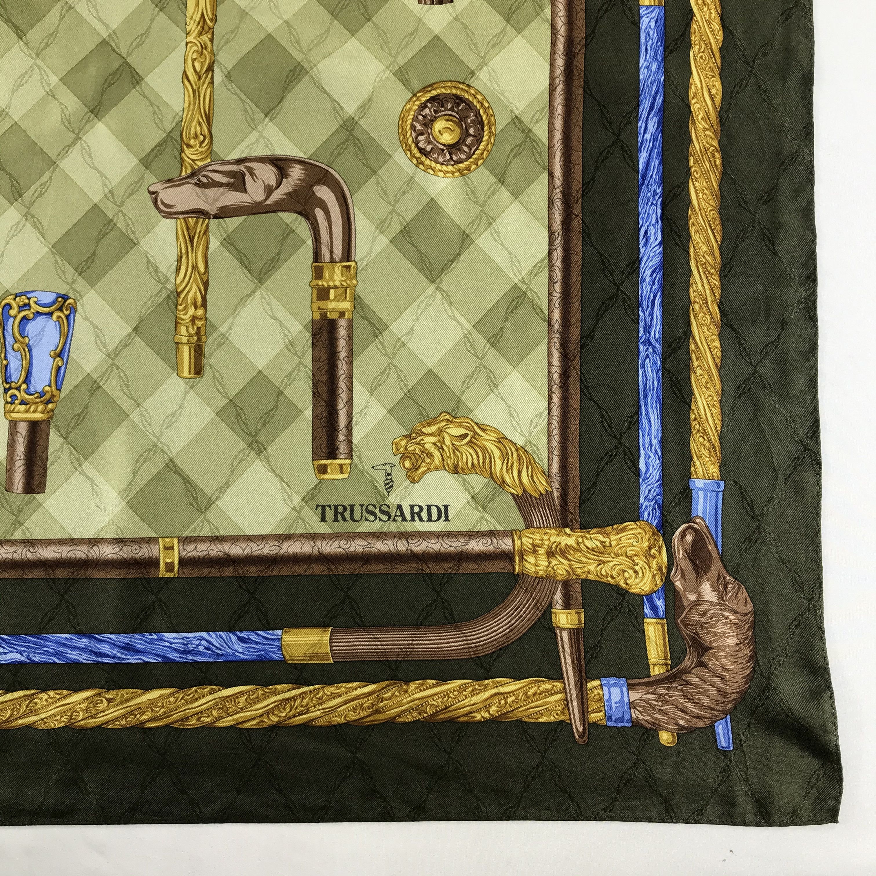 Trussardi Vintage Trussardi Silk Scarf Size ONE SIZE - 4 Thumbnail