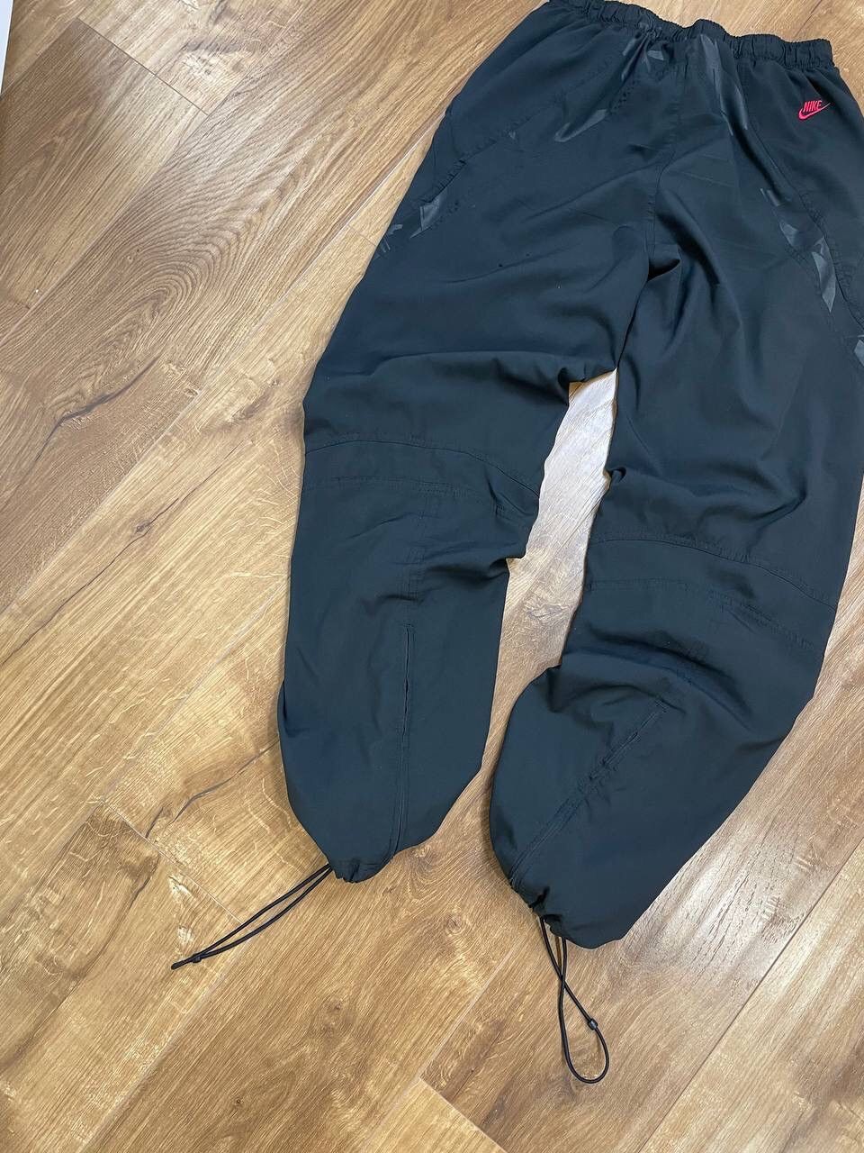 Nike × Vintage Vintage Nike Y2K Style 90’s Black Nylon Drill Pants Joggers Size US 32 / EU 48 - 15 Thumbnail
