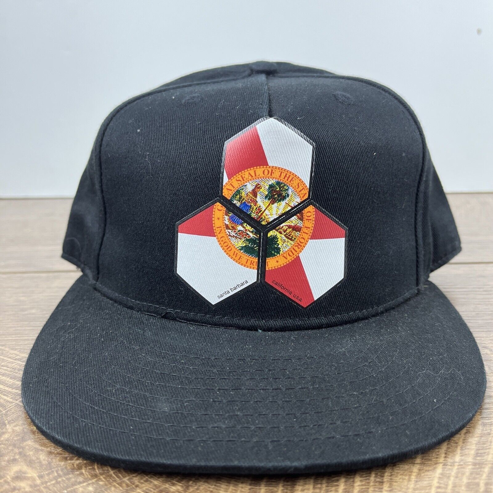 Other Florida Hat Seal of State Black Hat Snapback Adjustable Adul Size ONE SIZE - 2 Thumbnail