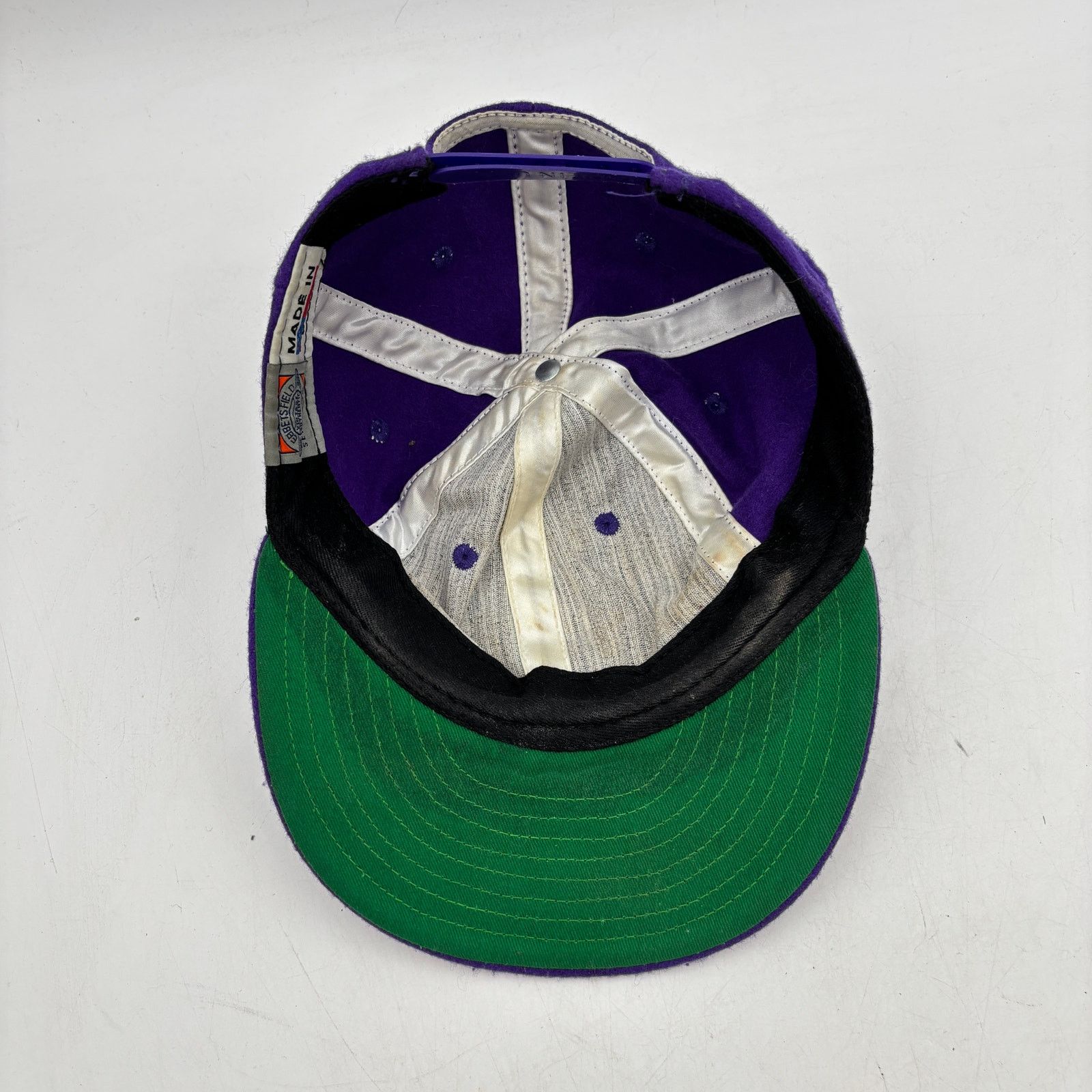 Ebbets Field Flannels × Vintage Vintage Ebbets Field Flannels LA Dodgers LA Wool Purple Hat Size ONE SIZE - 7 Thumbnail