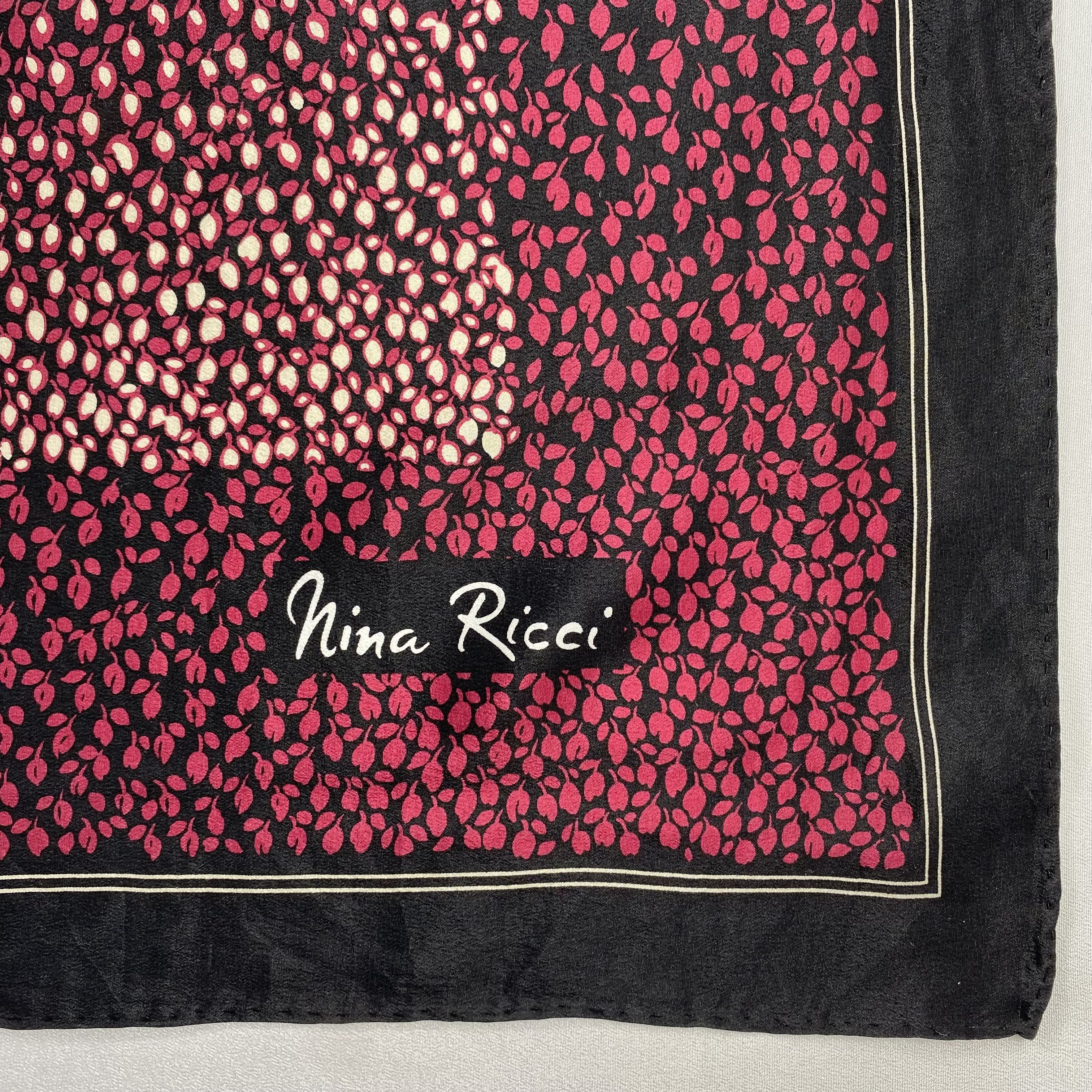Nina Ricci × Vintage Nina Ricci Handkerchief / Neckerchief / Bandana-P1271 Size ONE SIZE - 3 Thumbnail