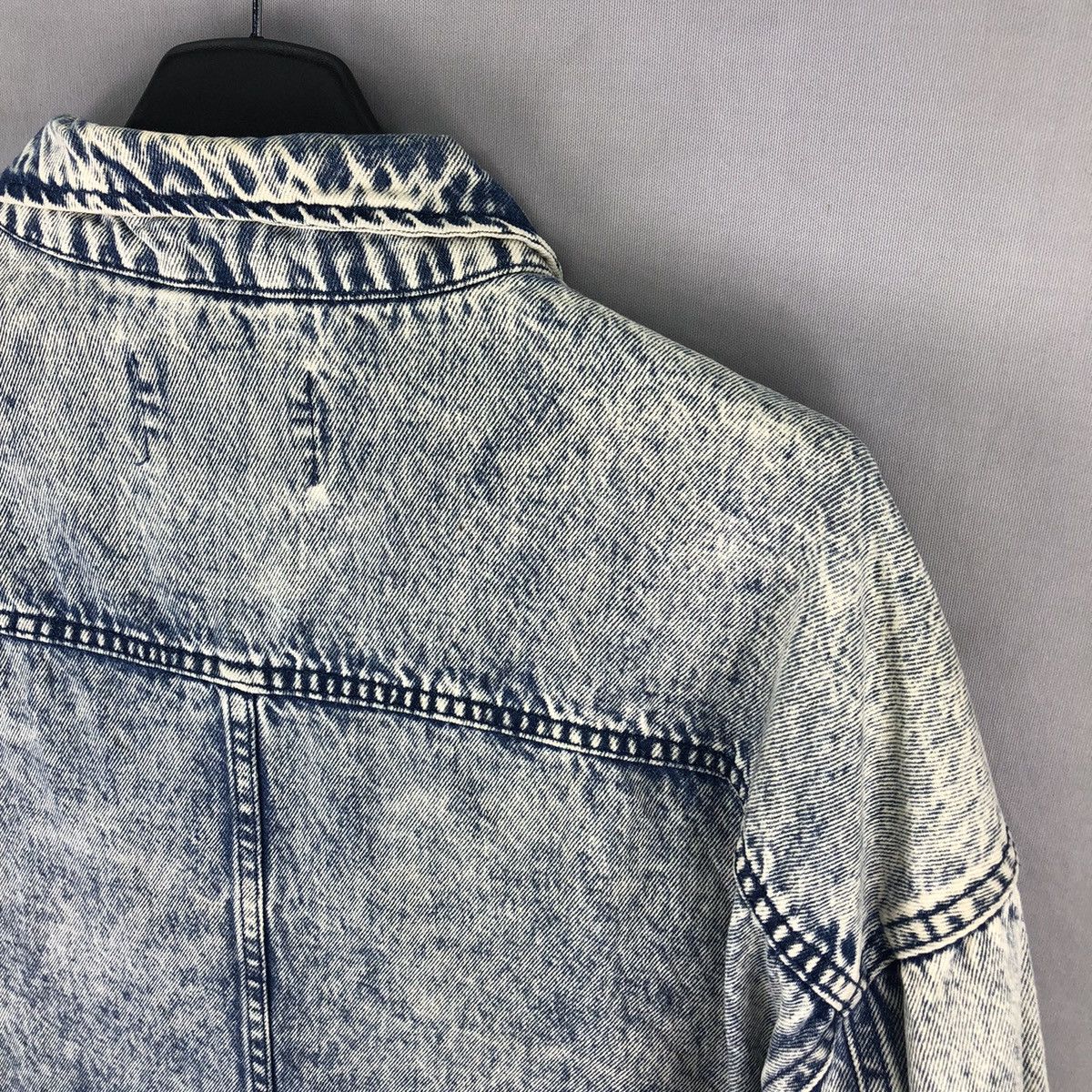 Bershka Anorak Denim Jacket Crazy Faded Pullover by Bershka Size US XL / EU 56 / 4 - 5 Thumbnail