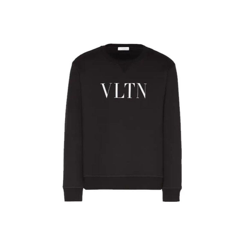 Valentino Valentino Black Cotton Women's Sweatshirt 0089 Size M / US 6-8 / IT 42-44 - 1 Thumbnail
