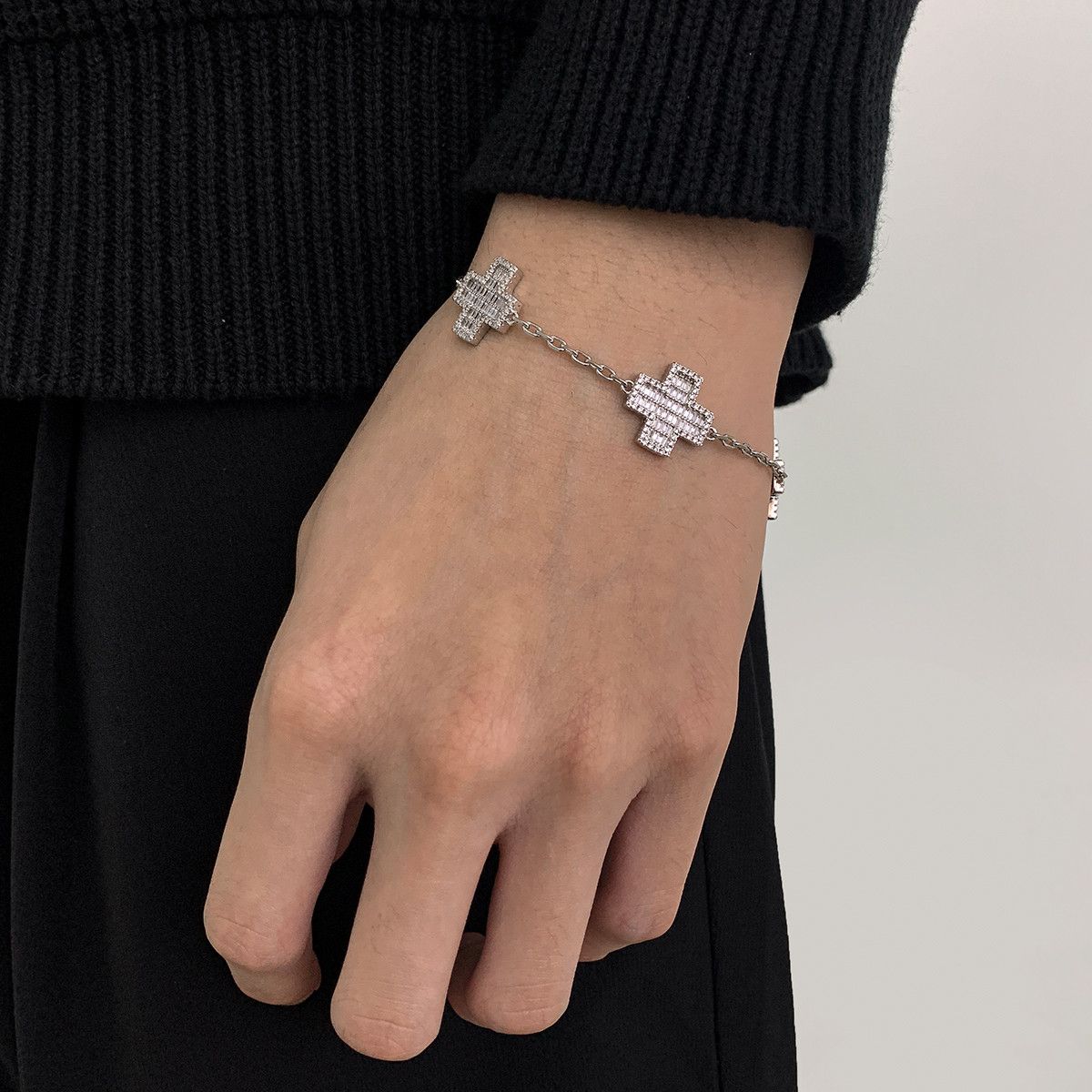 Jewelry Cross Modern Bracelet Y2K Punk Chain Gotch Bracelets Chains Size ONE SIZE - 3 Thumbnail