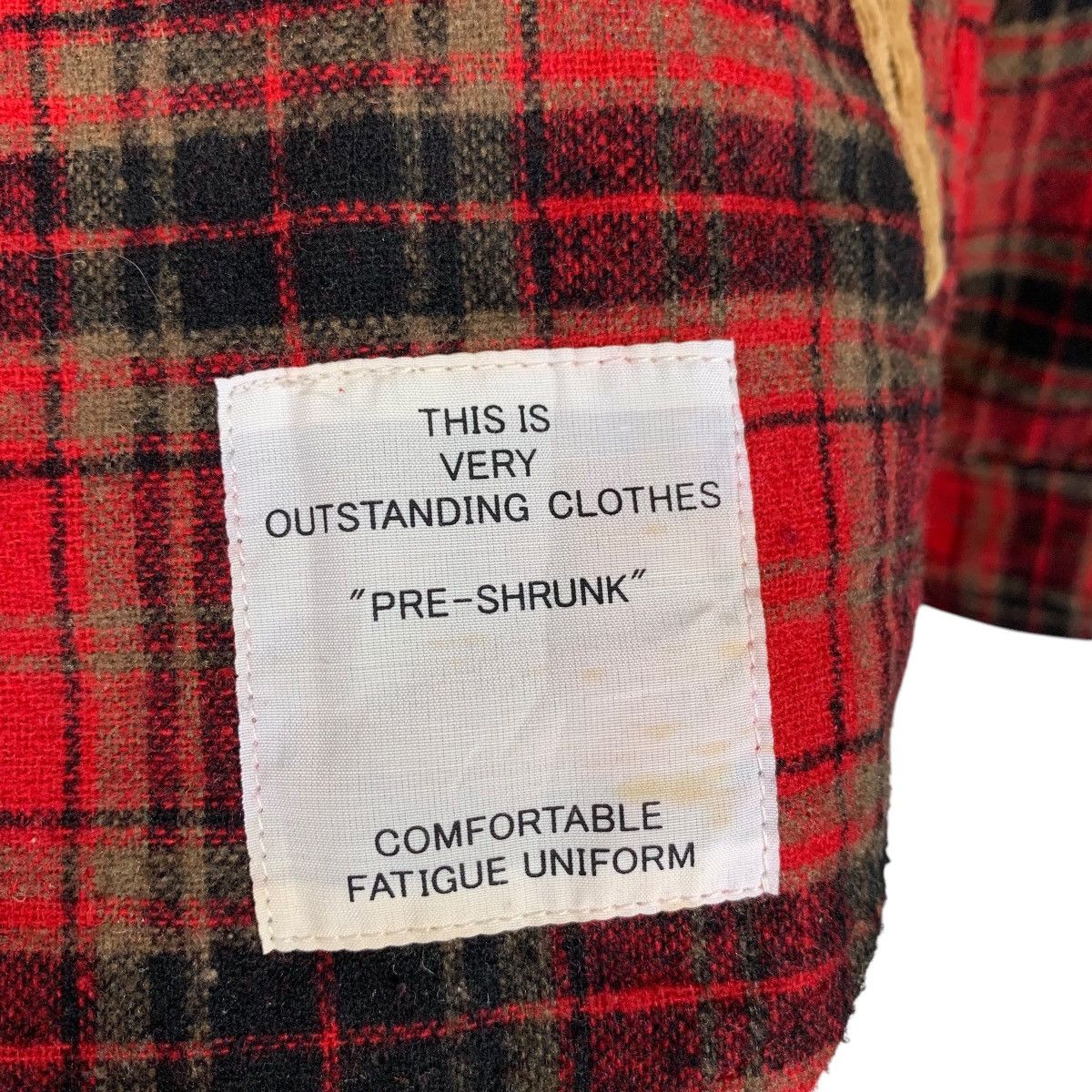 Japanese Brand INHERIT Herritage & Modernity Red Checked Flannel #1625-C72 Size US S / EU 44-46 / 1 - 14 Thumbnail