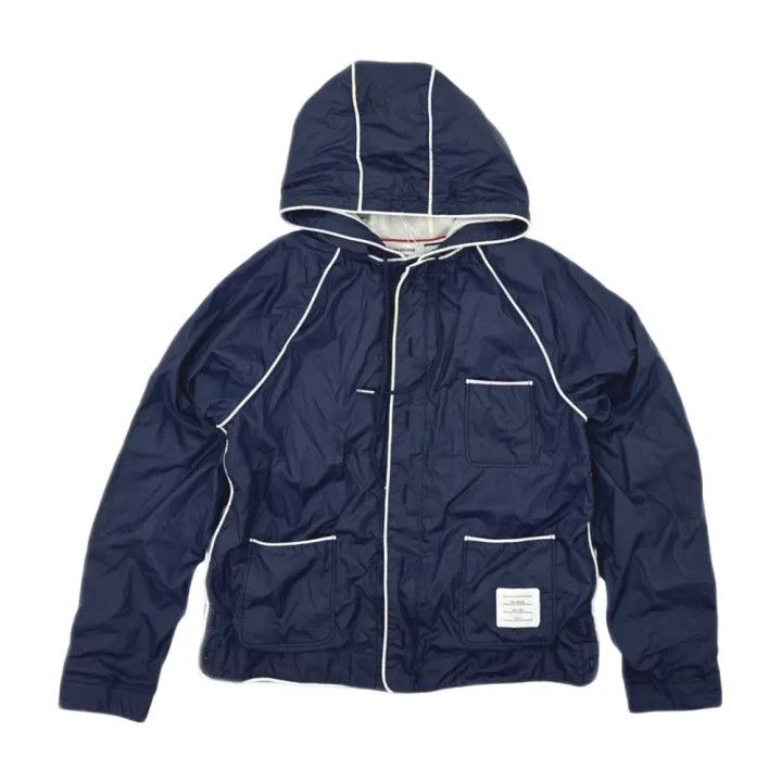 Thom Browne Thom Browne Casual Blue Hoodie Jacket Size US M / EU 48-50 / 2 - 1 Thumbnail