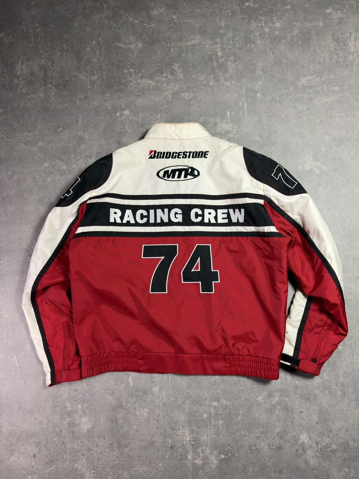 NASCAR Vintage Speed Freak #74 Fast Lane Nascar Racing Moto Jacket Size US XL / EU 56 / 4 - 2 Thumbnail