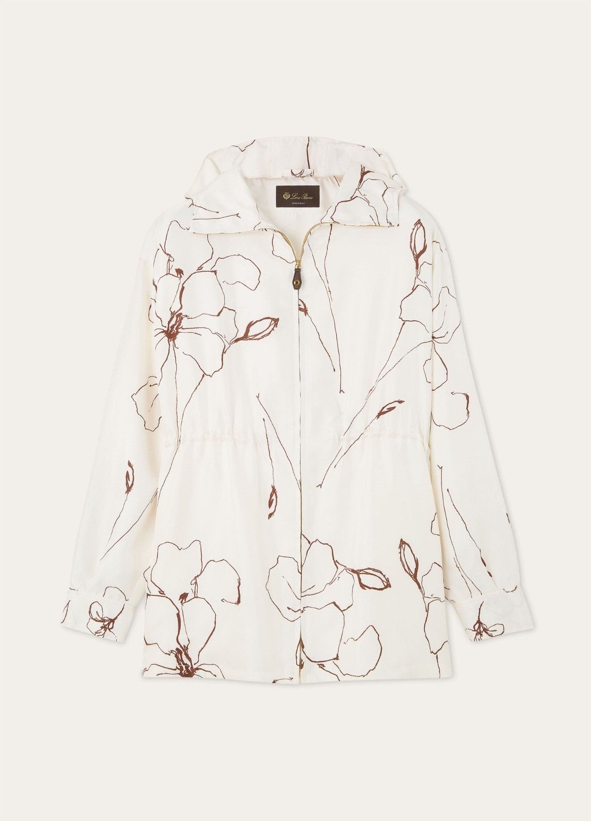 Loro Piana o1srvl11e0526 FAP3663 Rafael Bomber Jacket in White Size S / US 4 / IT 40 - 1 Thumbnail
