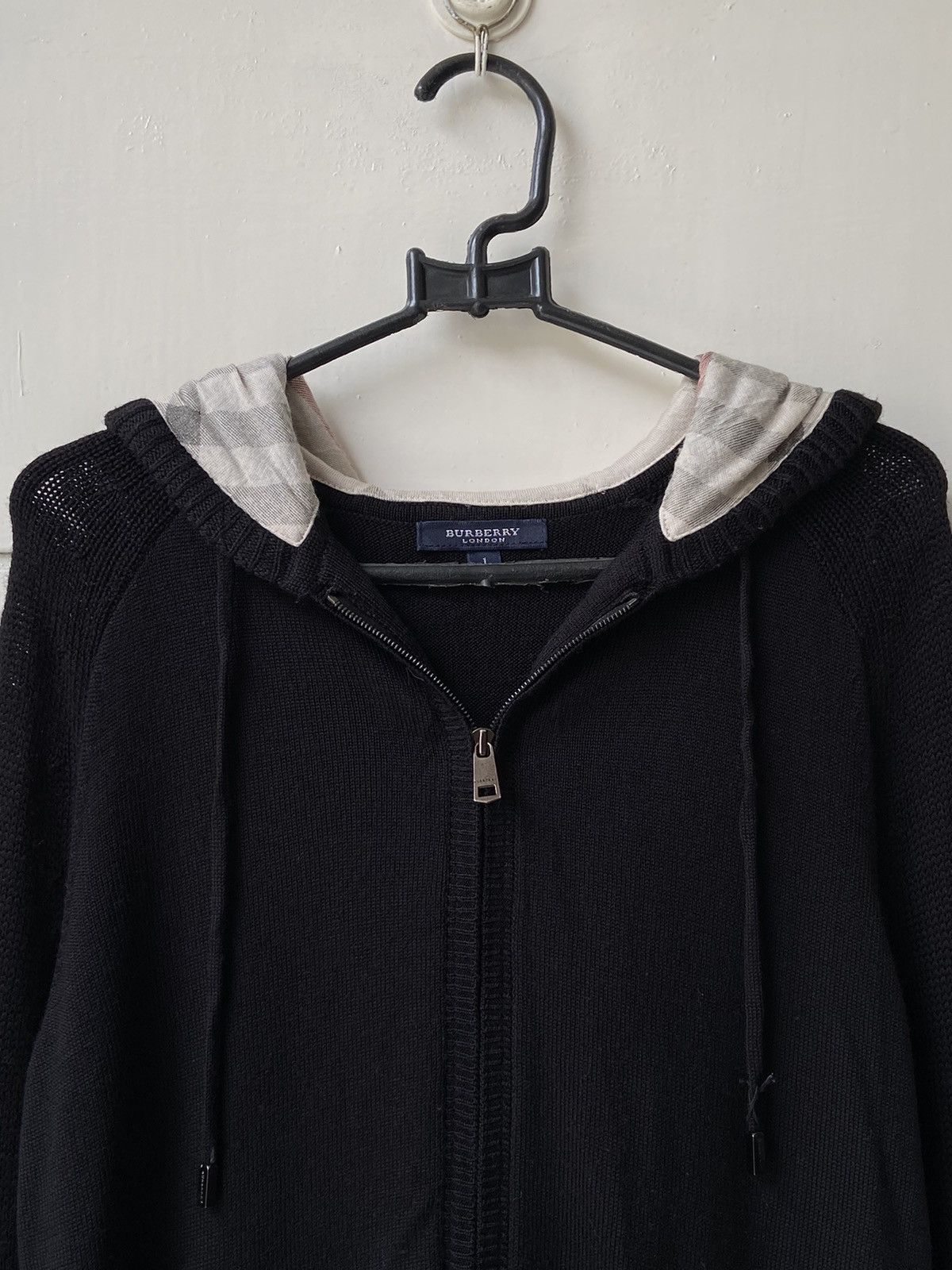 Burberry BURBERRY Black Knit Jacket Size US XS / EU 42 / 0 - 12 Thumbnail