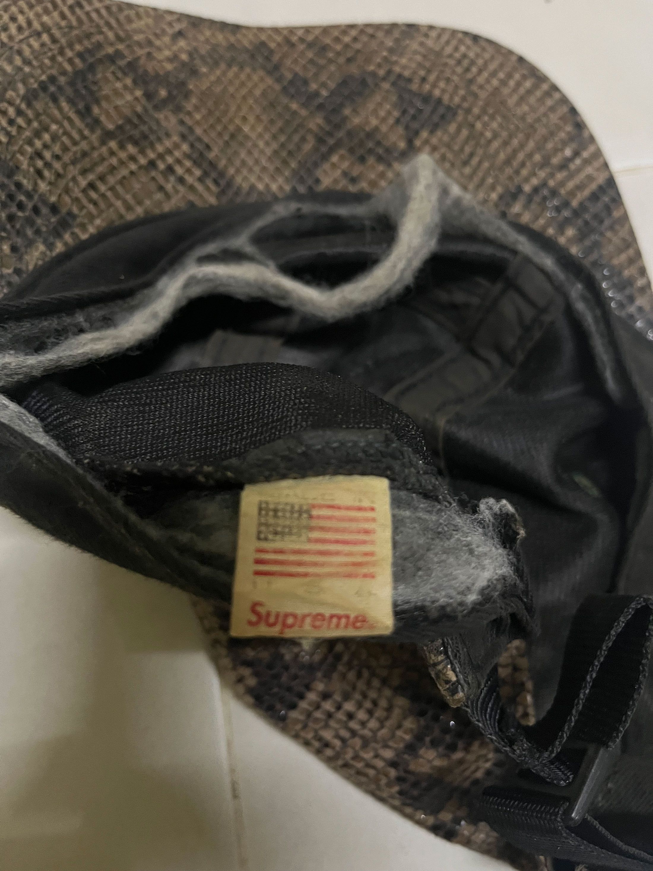 Supreme Supreme Snakekin 5 Panel Headwear Cap Size ONE SIZE - 4 Thumbnail